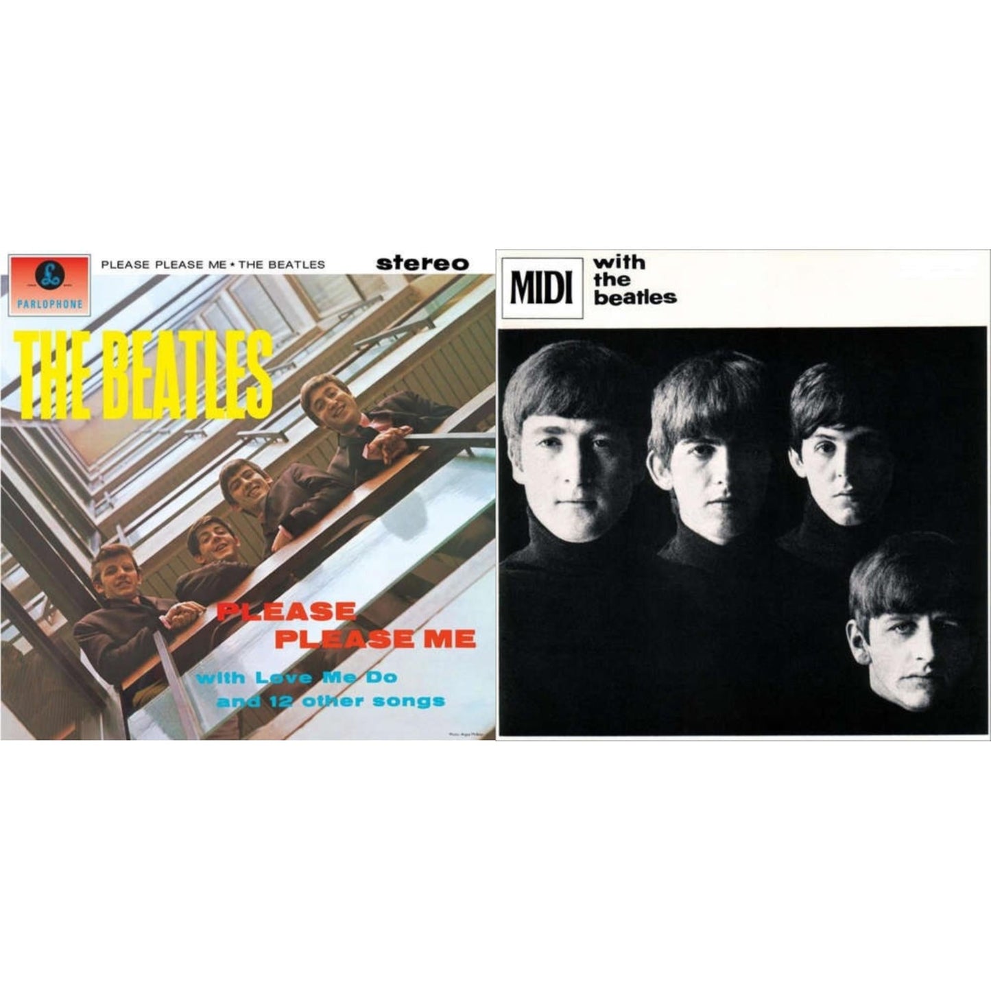 Beatles - Please Please Me & With The Beatles - LP Vinyl Bundle