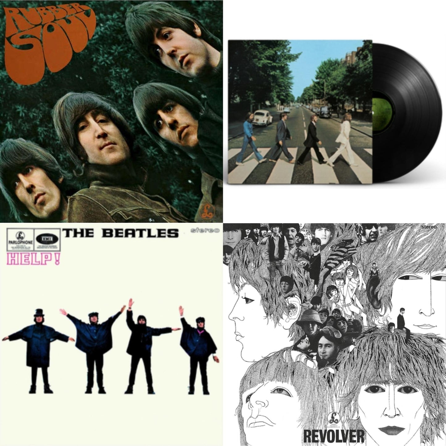 Beatles - Help & Rubber Soul & Revolver Special Edition & Abbey Road Anniversary - LP Vinyl Bundle