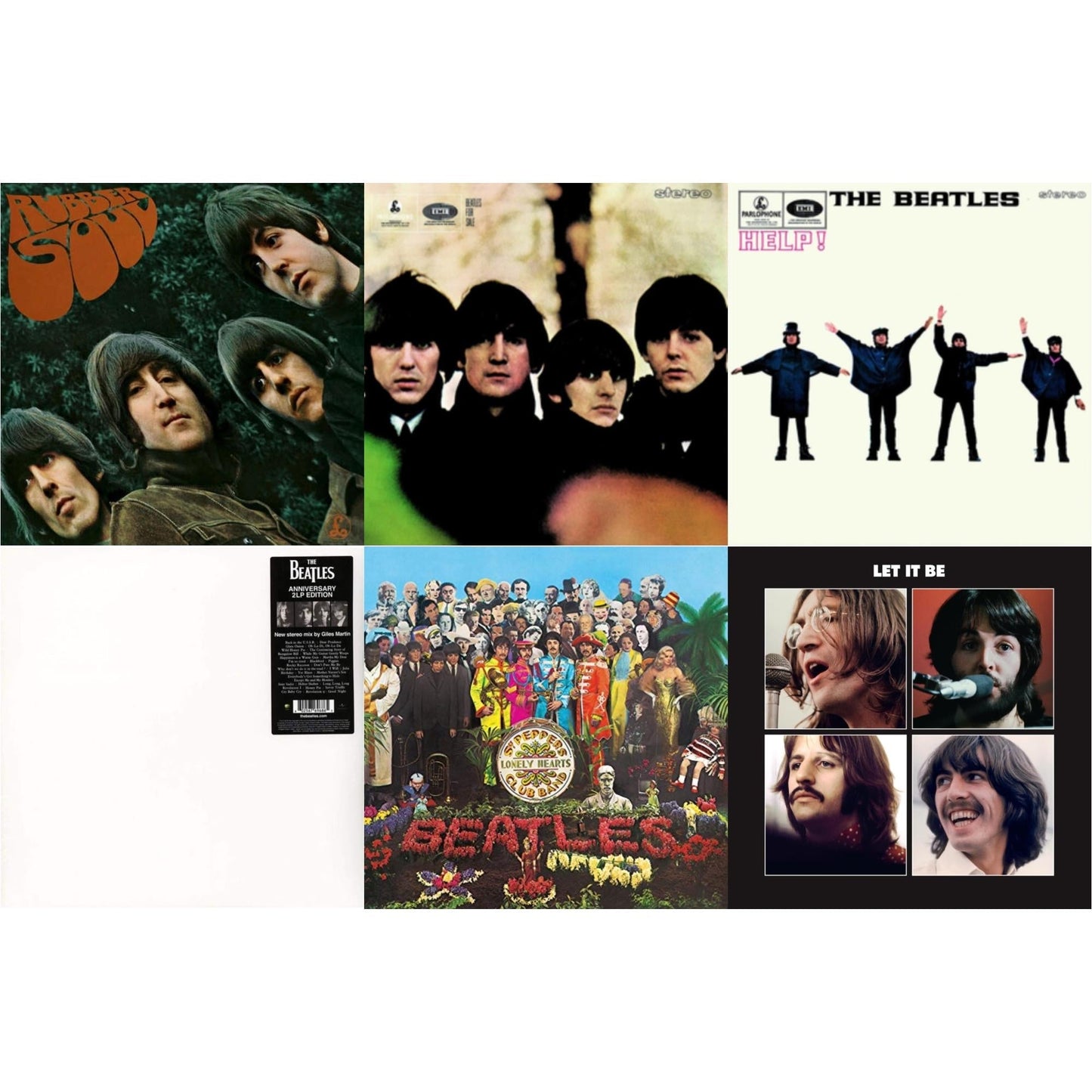 Beatles - Beatles For Sale & Help & Rubber Soul & Let It Be Special Edition & Sgt. Pepper's Lonely Hearts Club Band (2017 Stereo Mix/180G/Original Stencils) & Beatles (The White Album) (2LP)