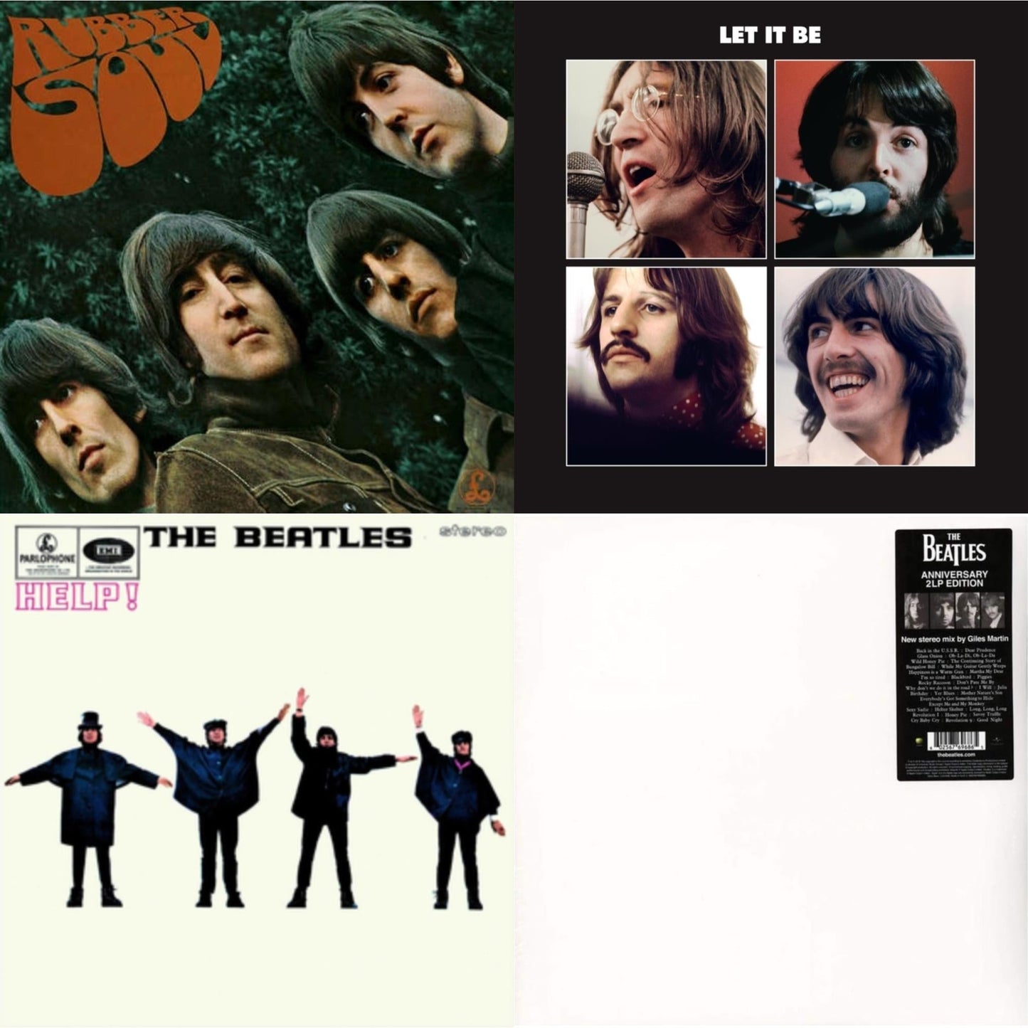 Beatles - Help & Rubber Soul & Let It Be Special Edition & Beatles (The White Album) (2LP)