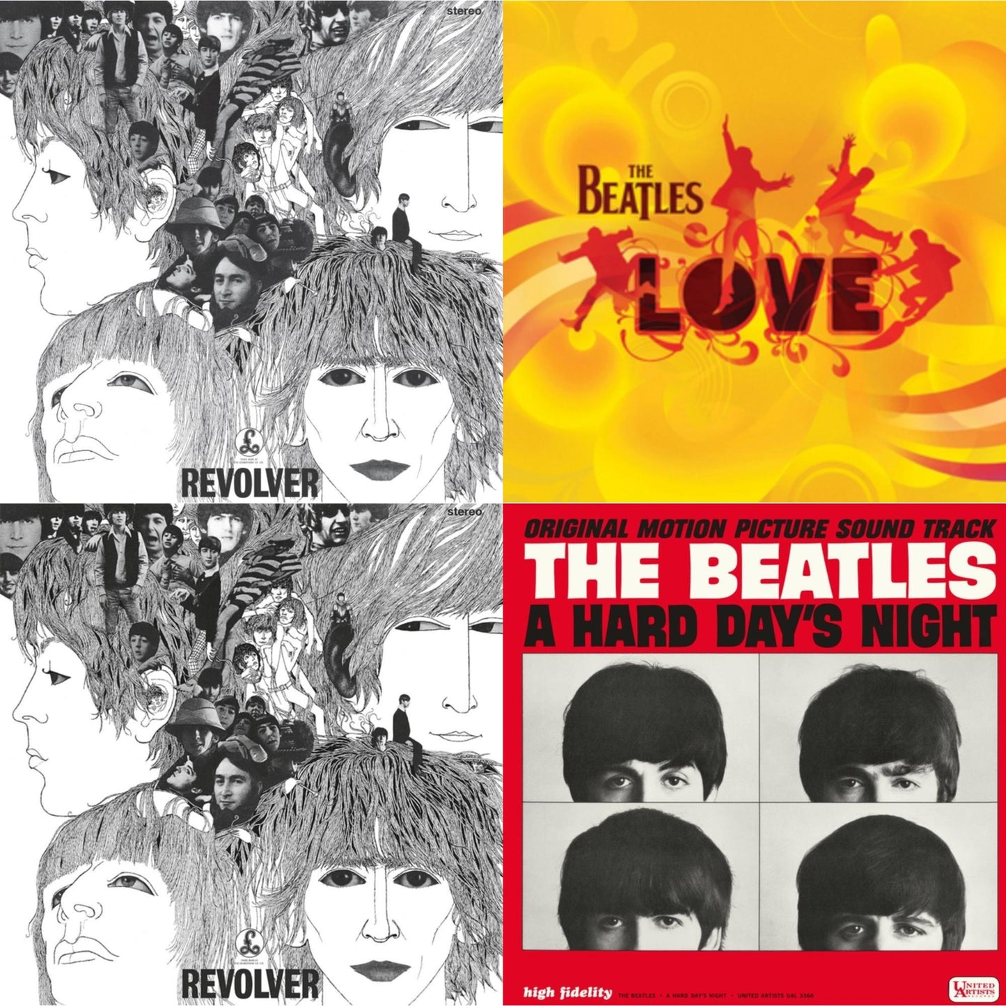 Beatles - Revolver Special Edition & Revolver - Special Edition (Picture Disc) & Hard Day's Night (Ost) & Love - LP Vinyl Bundle