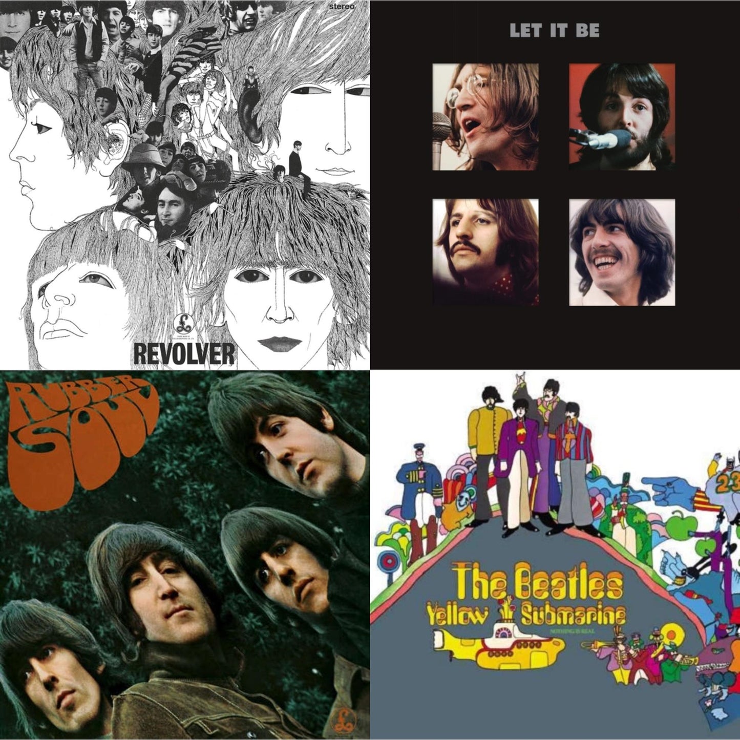 Beatles - Rubber Soul & Yellow Submarine & Revolver Special Edition & Let It Be Special Edition (Super Deluxe/Slipbox/Book/4LP/12Inch Ep Box Set)