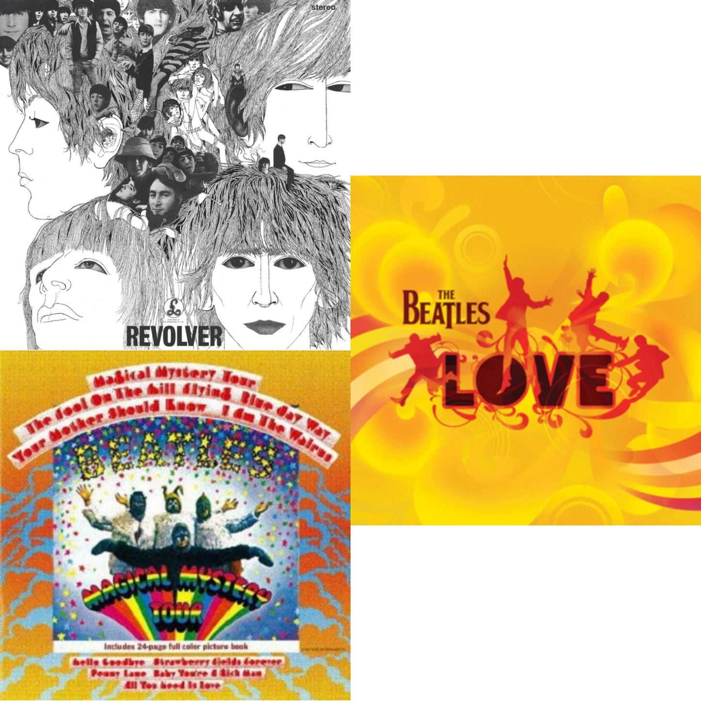 Beatles - Magical Mystery Tour & Revolver - Special Edition (Picture Disc) & Love - LP Vinyl Bundle