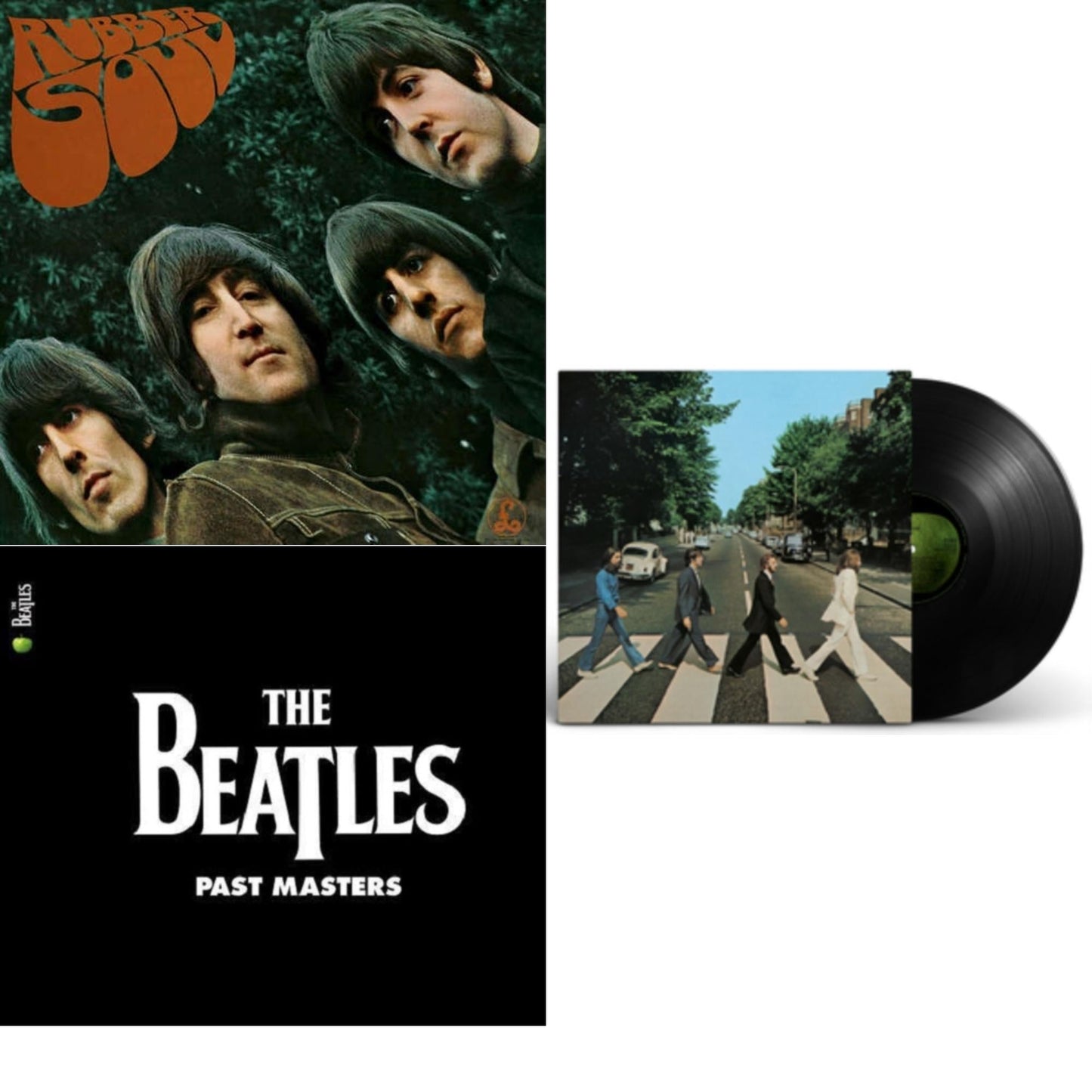 Beatles - Rubber Soul & Past Masters 1 & 2 & Abbey Road Anniversary - LP Vinyl Bundle