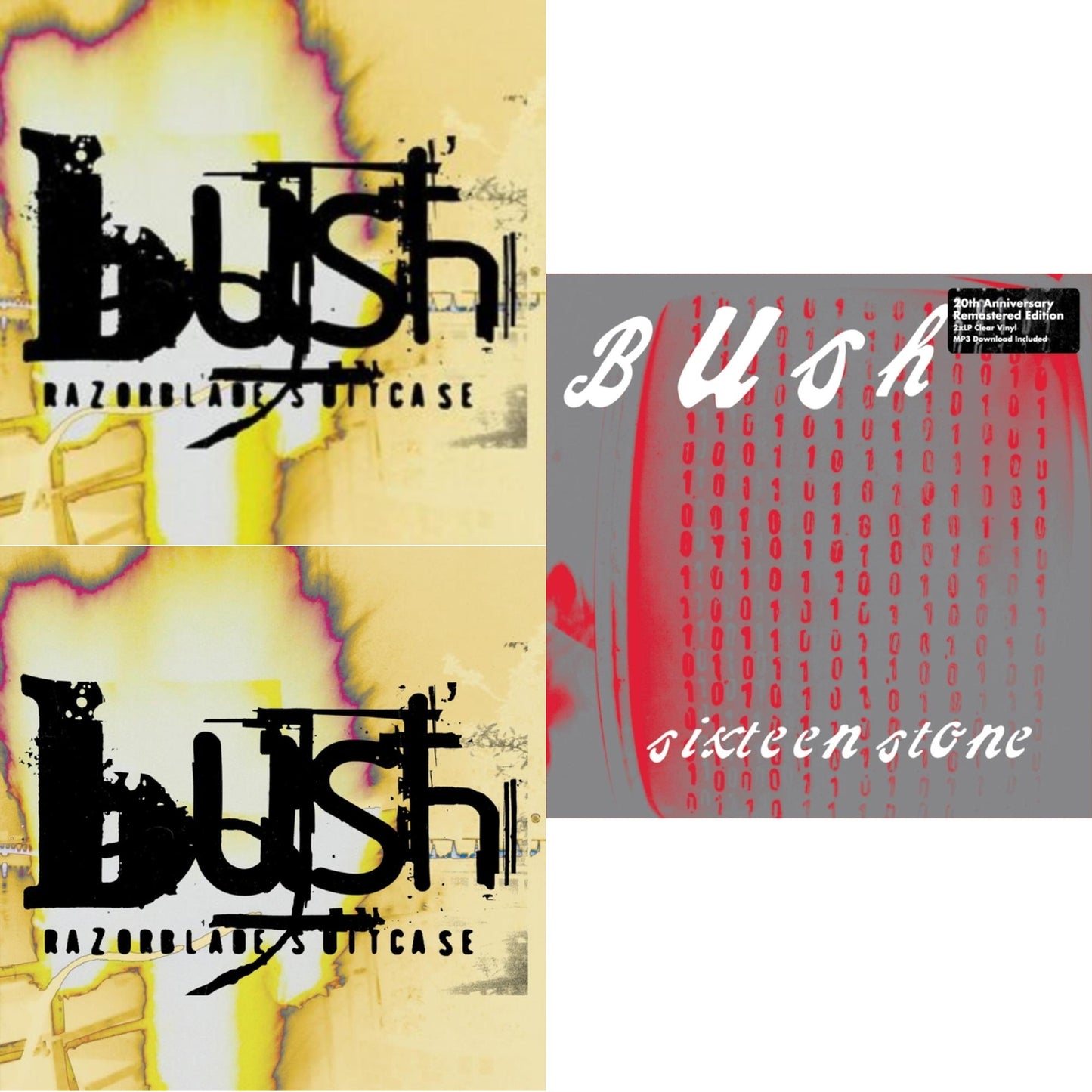 Bush - Razorblade Suitcase (In Addition) (Pink LP Vinyl) (Ten Bands One Cause) & Sixteen Stone & Razorblade Suitcase (In Addition) (2LP/Gatefold)