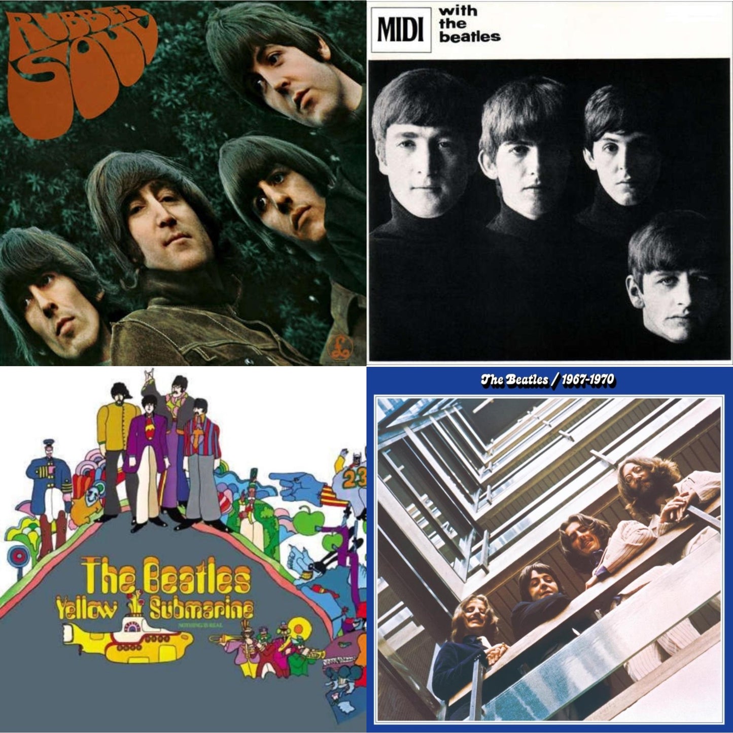 Beatles - Rubber Soul & With The Beatles & Yellow Submarine & Beatles 1967-1970 (2023 Edition) (Half-Speed) (3LP)