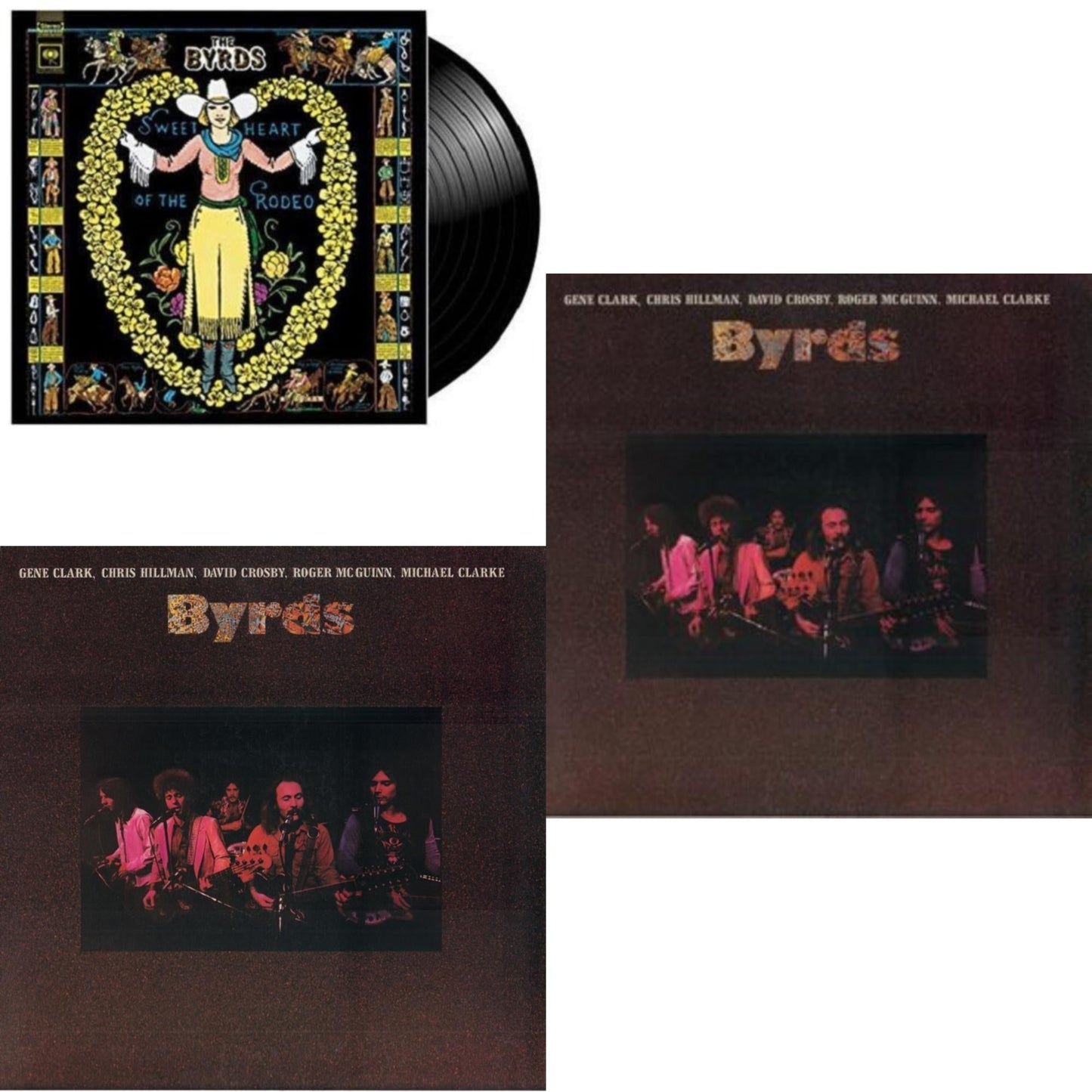 Byrds - Byrds (180G/Translucent Violet LP Vinyl/Limited Anniversary Edition/Gatefold Cover) & Byrds (180G/Coral LP Vinyl/Limited Anniversary Edition/Gatefold Cover) & Sweetheart Of The Rodeo