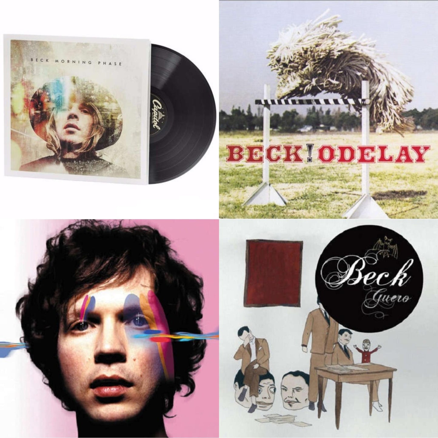 Beck - Morning Phase & Odelay & Sea Change (140G/Gatefold/Dl Card) & Guero - LP Vinyl Bundle