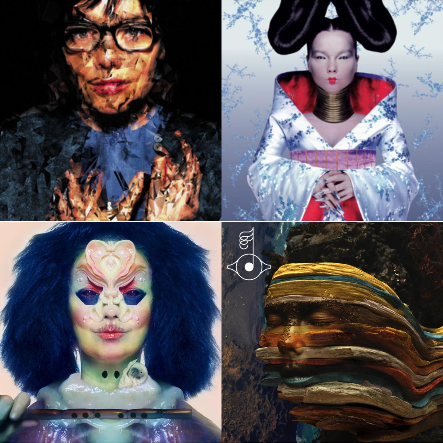 Bjork - Selma Songs & Homogenic & Utopia & Bastards: Remix - LP Vinyl Bundle