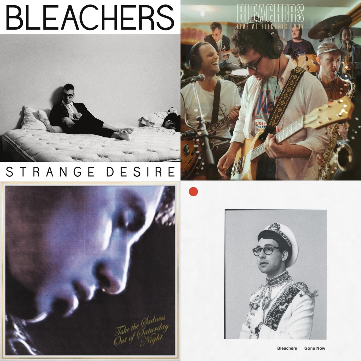 Bleachers - Gone Now (180G/Gold Palate LP Vinyl) & Strange Desire (180G/Translucent Yellow LP Vinyl) & Take The Sadness Out Of Saturday Night (180G/Green Glow LP Vinyl) & Live At Electric Lady (Fruit Punch Colored LP Vinyl/140G)