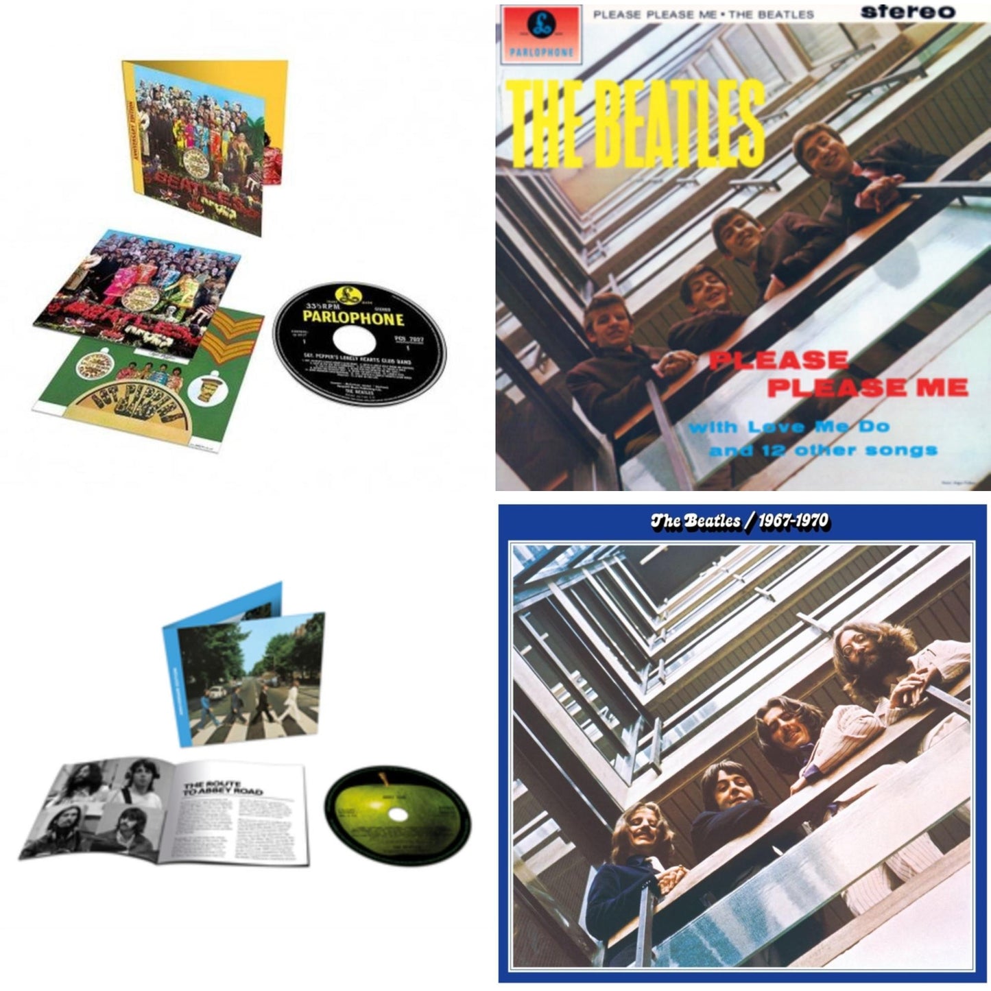 Beatles - Please Please Me & Beatles 1967-1970 (2023 Edition) (2CD) & Abbey Road Anniversary & Sgt. Pepper's Lonely Hearts Club Band (Anniversary Edition)
