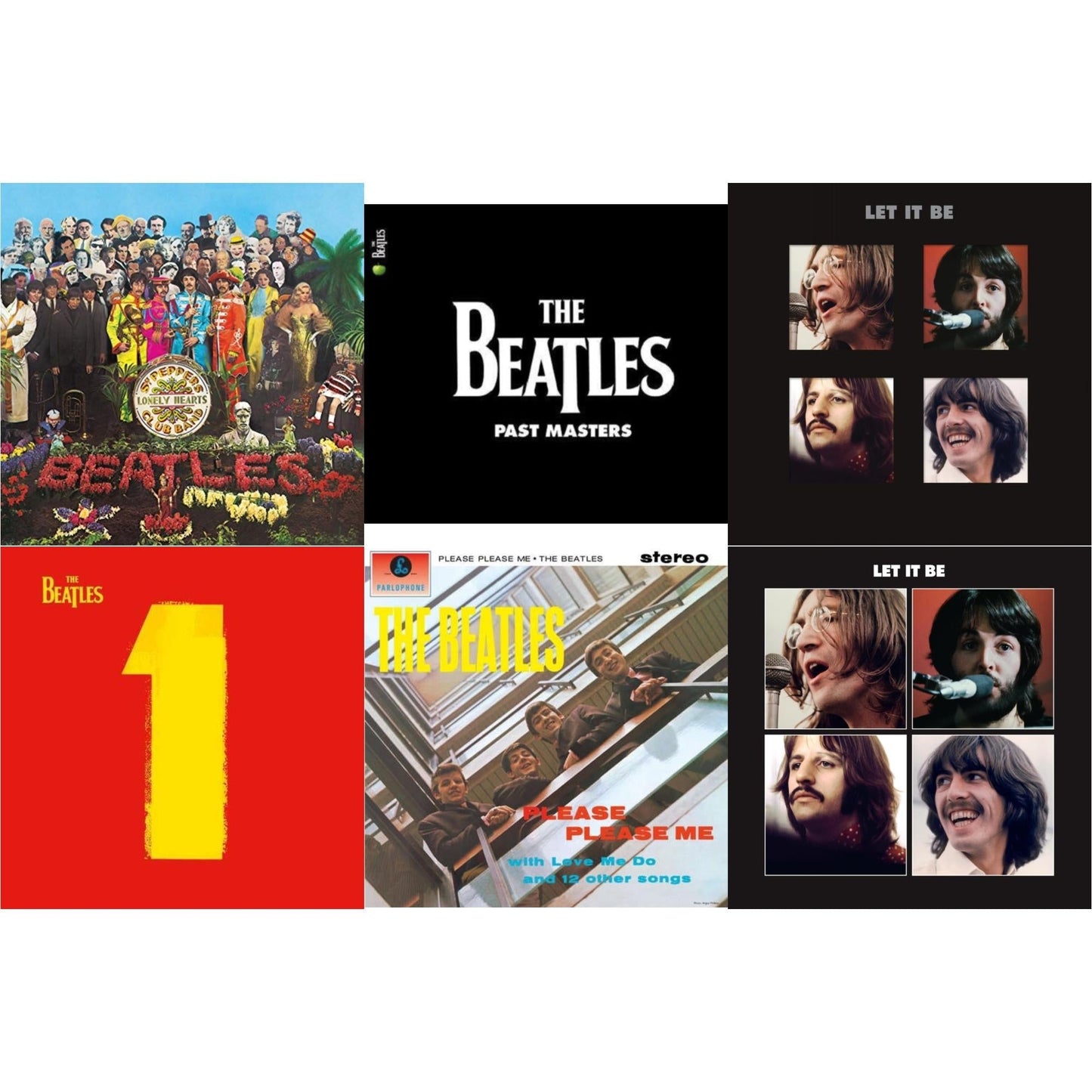 Beatles - Please Please Me & Past Masters 1 & 2 & Let It Be Special Edition & Let It Be Special Edition (Super Deluxe/Slipbox/Book/4LP/12Inch Ep Box Set) & 1 (2015 Reissue) & Sgt. Pepper's Lonely Hearts Club Band (2017 Stereo Mix/180G/Original