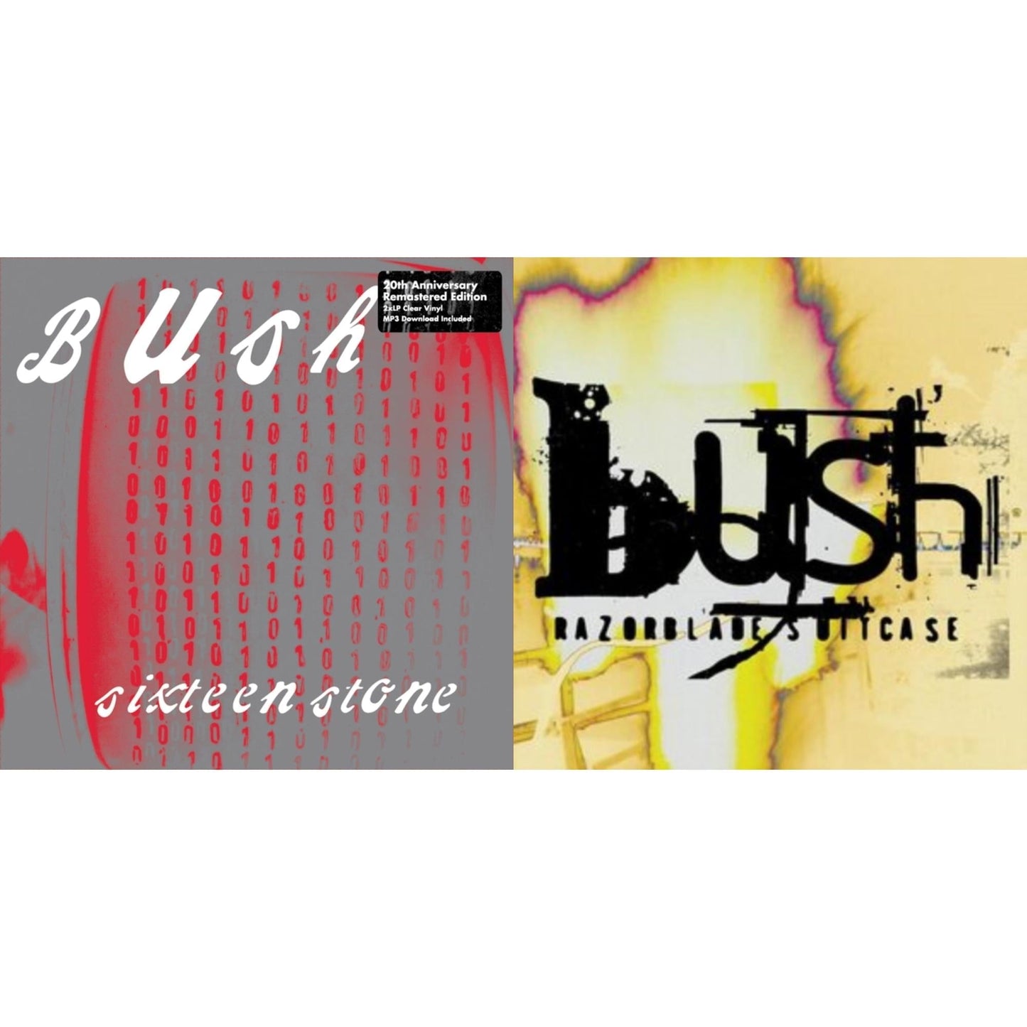 Bush - Razorblade Suitcase (In Addition) (Pink LP Vinyl) (Ten Bands One Cause) & Sixteen Stone