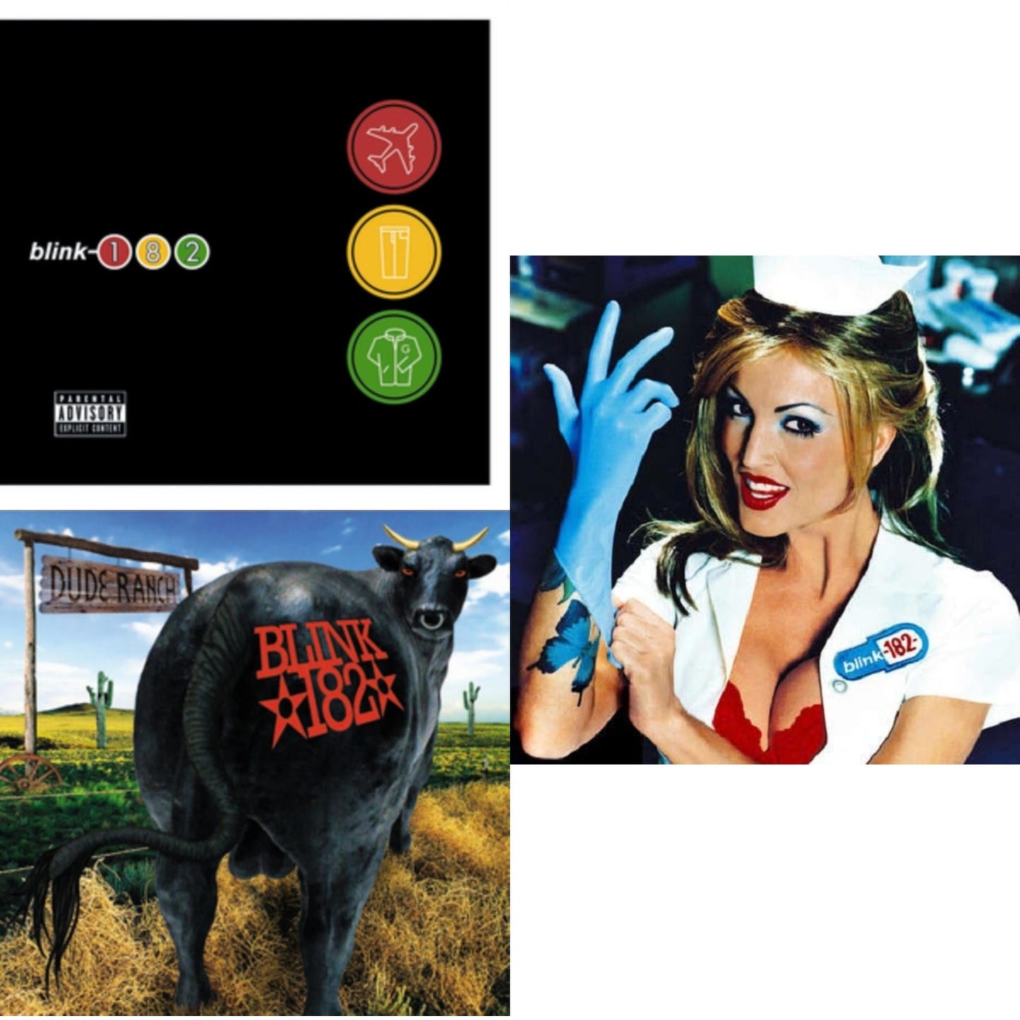 Blink-182 - Enema Of The State (X) & Dude Ranch & Take Off Your Pants & Jacket - LP Vinyl Bundle