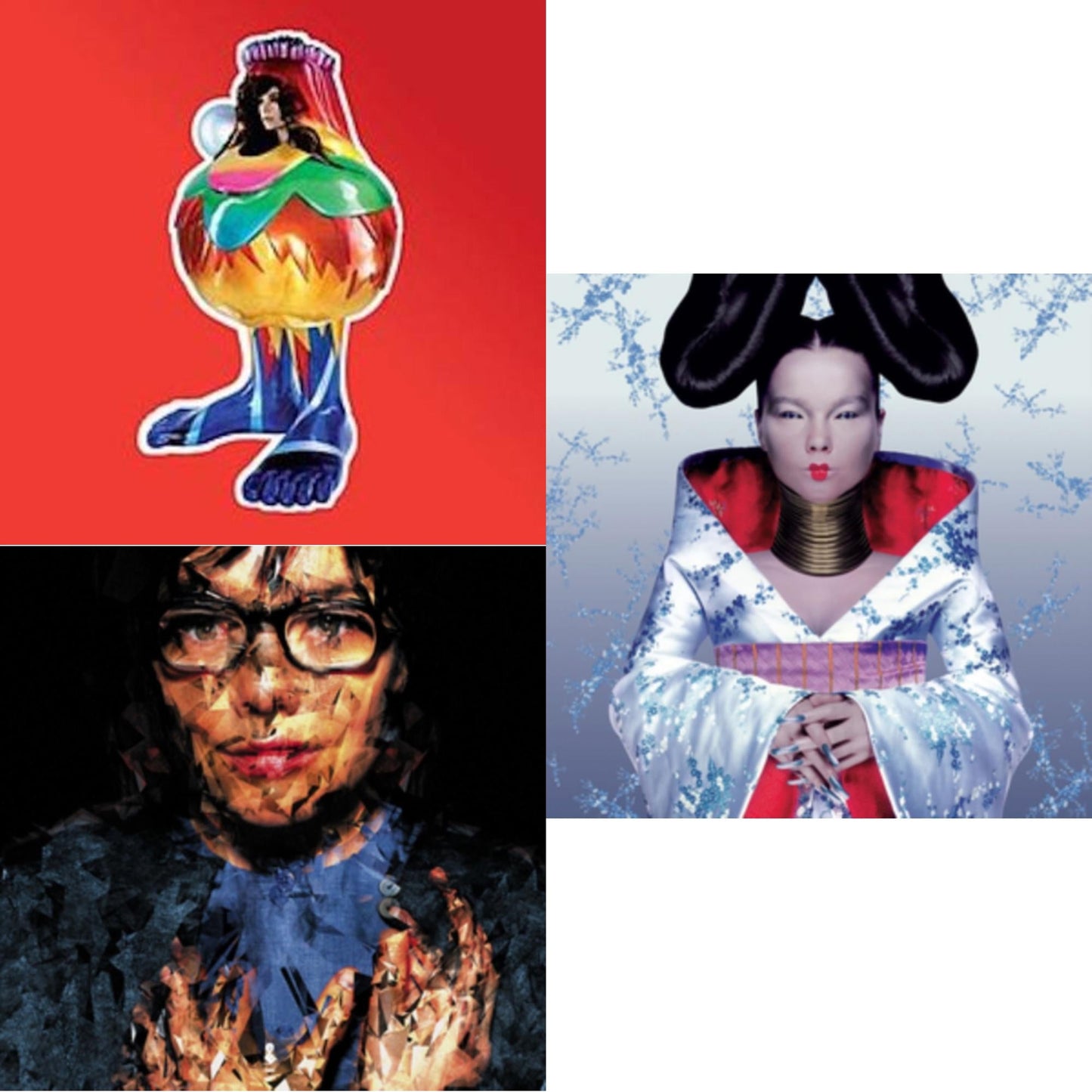 Bjork - Homogenic & Selma Songs & Volta - LP Vinyl Bundle