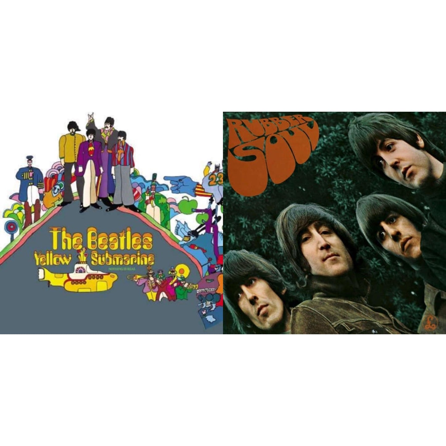 Beatles - Yellow Submarine & Rubber Soul - LP Vinyl Bundle