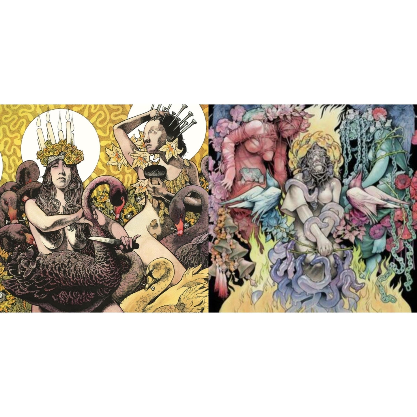 Baroness - Yellow & Green (Neon Yellow, Milky Clear & Black/Neon Green, Milky Clear & Black Ripple Vinyl/2LP) & Stone