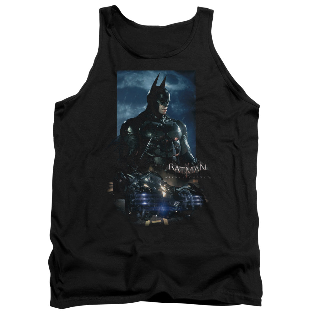 Batman Arkham Knight Batmobile Mens Tank Top Shirt Black Officially Licensed