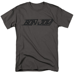 Bon Jovi New Logo Mens T Shirt Charcoal