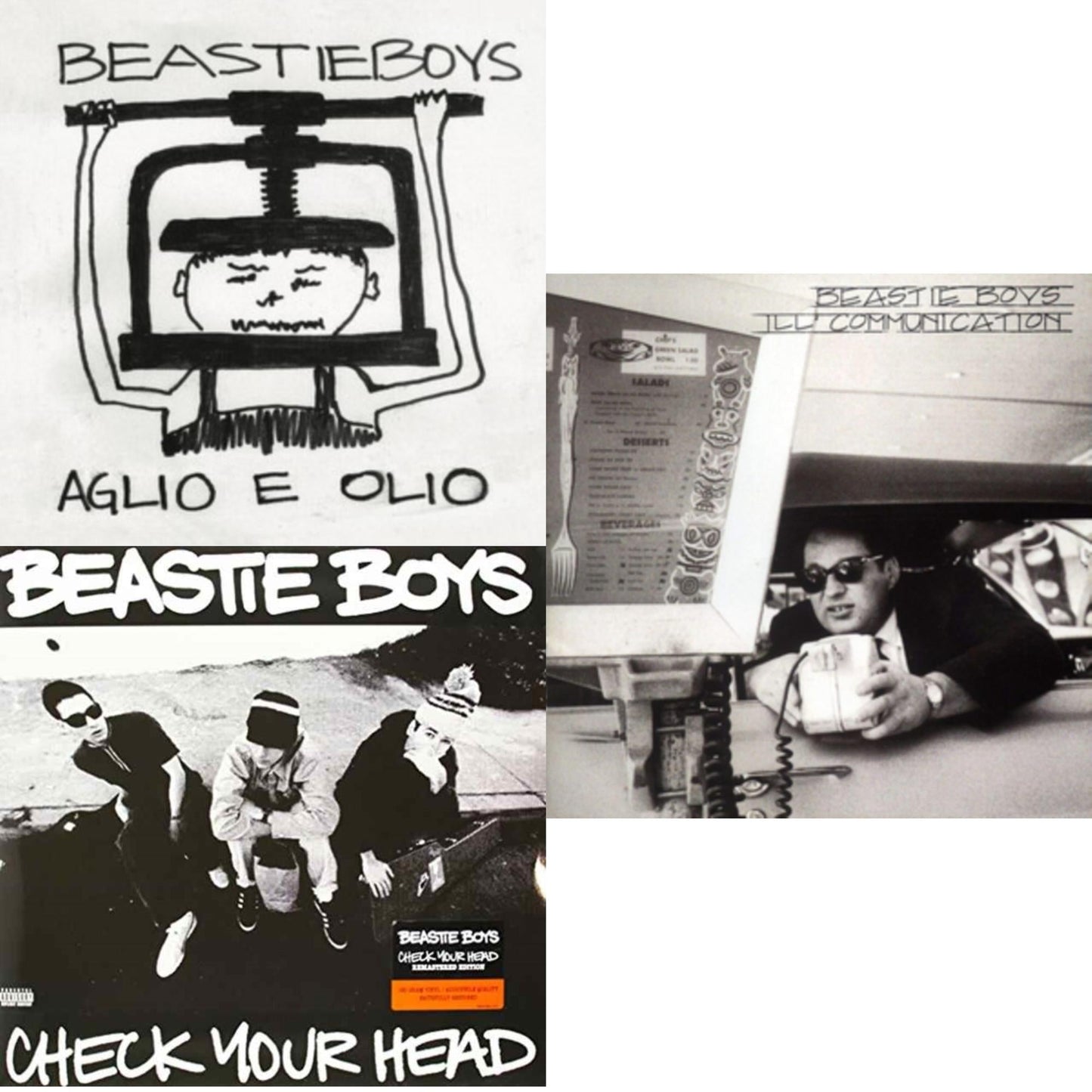 Beastie Boys - Check Your Head & Ill Communication & Aglio E Olio - LP Vinyl Bundle