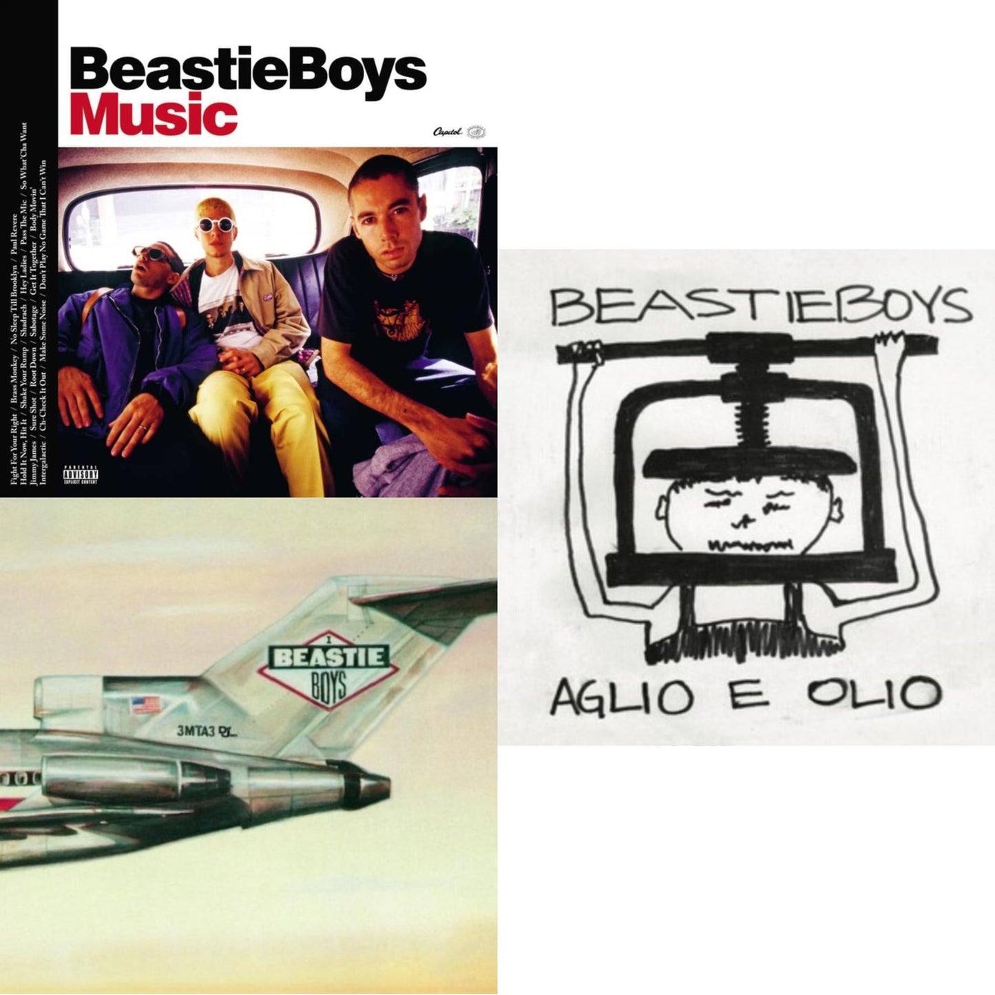 Beastie Boys - Aglio E Olio & Beastie Boys Music (2LP) & Licensed To Ill (30Th Anniversary Edition)