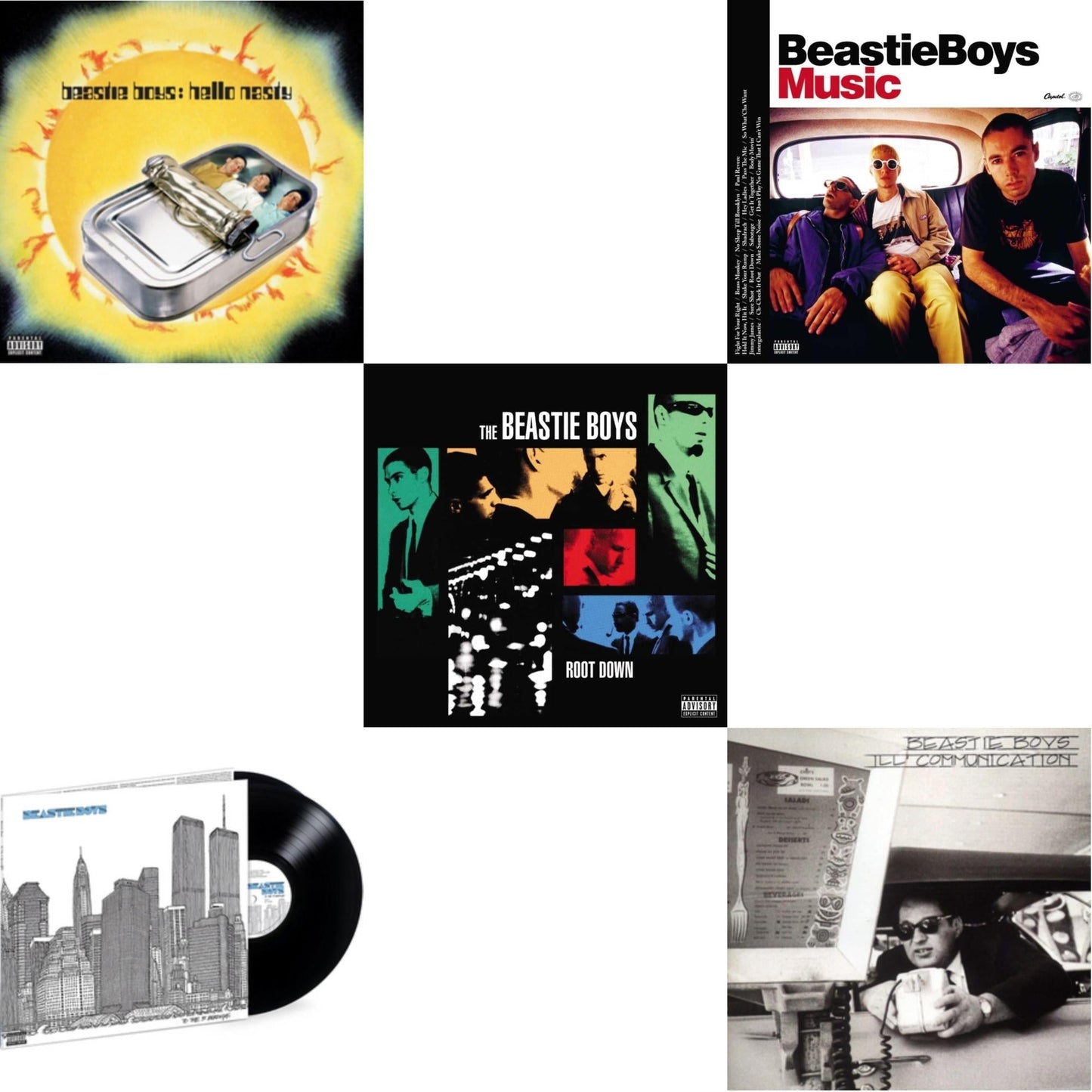 Beastie Boys - Ill Communication & Hello Nasty & Beastie Boys Music (2LP) & To The 5 Boroughs (180G/2LP) & Root Down Ep