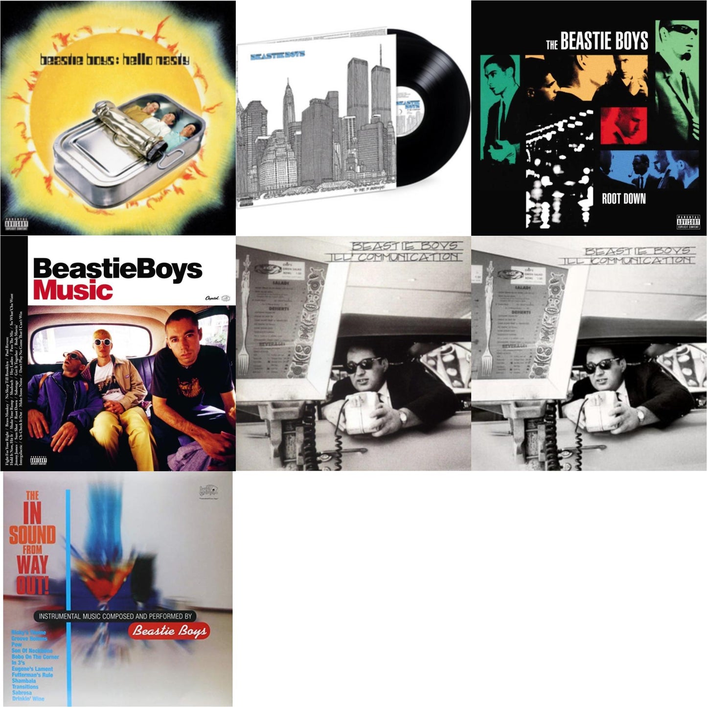 Beastie Boys - Ill Communication & Hello Nasty & Ill Communication (30Th Anniversary Deluxe Edition) (3LP) & Beastie Boys Music (2LP) & In Sound From Way Out (180G) & To The 5 Boroughs (180G/2LP) & Root Down Ep