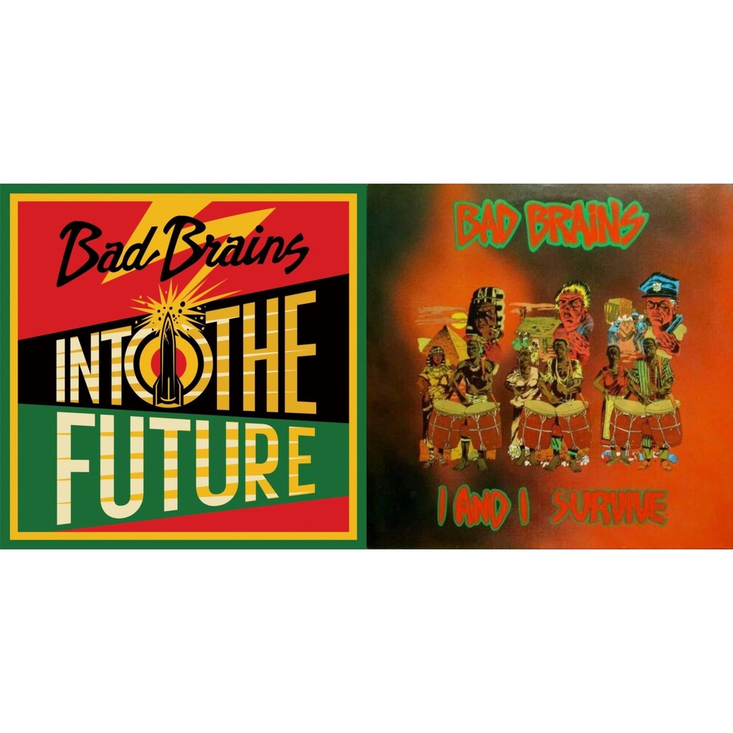 Bad Brains - Into The Future (Green, Yellow, Red Splatter LP Vinyl) & I & I Survive