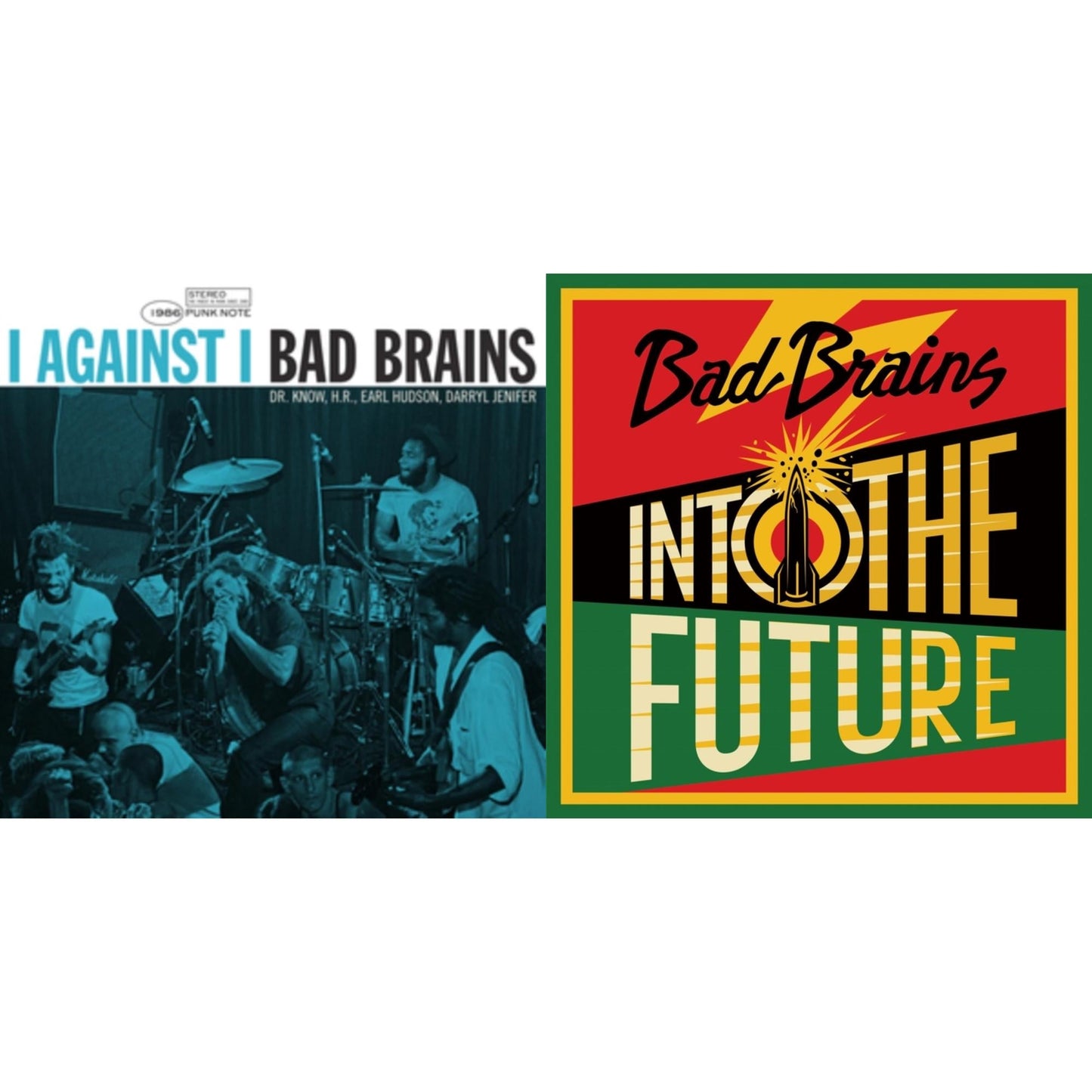 Bad Brains - Into The Future (Green, Yellow, Red Splatter LP Vinyl) & I Against I - Punk Note