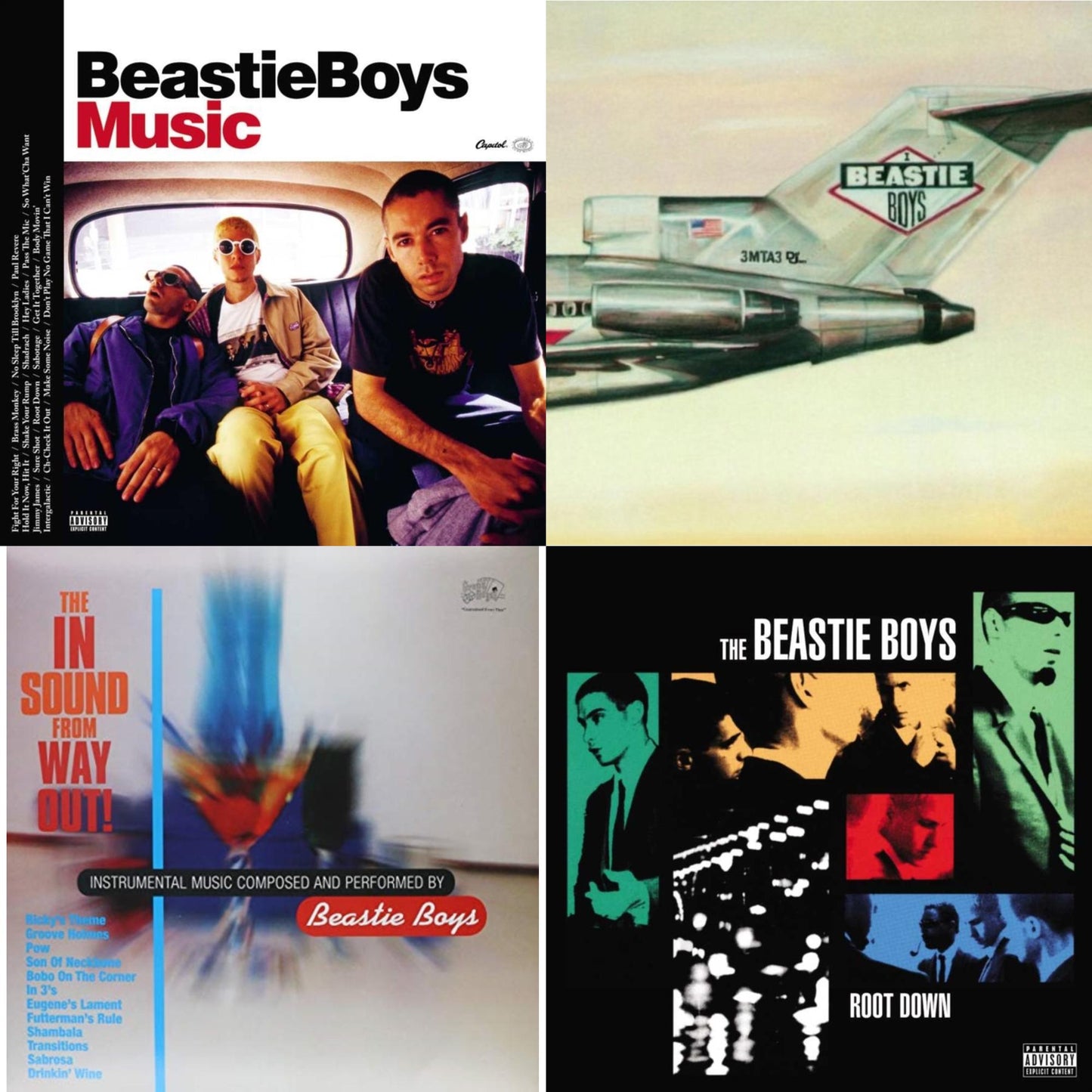 Beastie Boys - Beastie Boys Music (2LP) & Licensed To Ill (30Th Anniversary Edition) & In Sound From Way Out (180G) & Root Down Ep