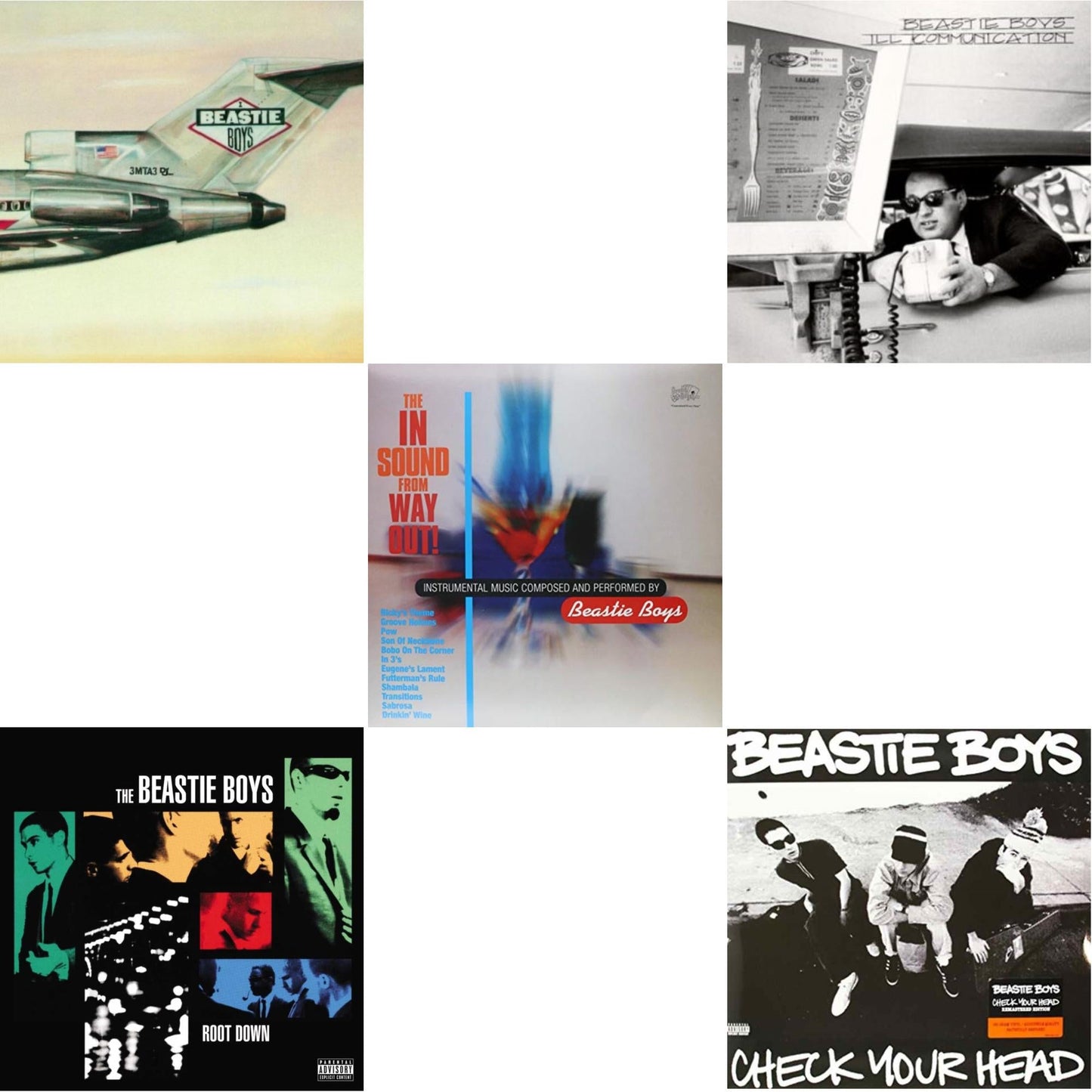 Beastie Boys - Check Your Head & Ill Communication (30Th Anniversary Deluxe Edition) (3LP) & Licensed To Ill (30Th Anniversary Edition) & In Sound From Way Out (180G) & Root Down Ep