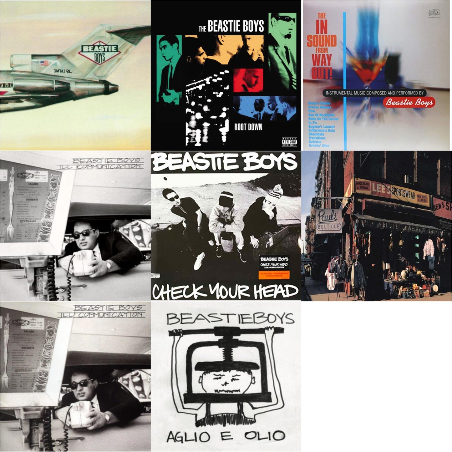 Beastie Boys - Check Your Head & Ill Communication & Aglio E Olio & Ill Communication (30Th Anniversary Deluxe Edition) (3LP) & Licensed To Ill (30Th Anniversary Edition) & In Sound From Way Out (180G) & Root Down Ep & Paul's Boutique (2 LP)