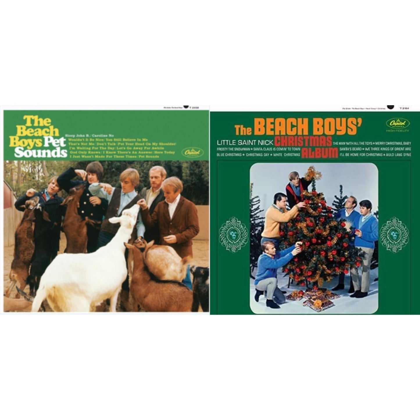 Beach Boys - Beach Boys' Christmas Album (Mono) & Pet Sounds (Stereo) - LP Vinyl Bundle