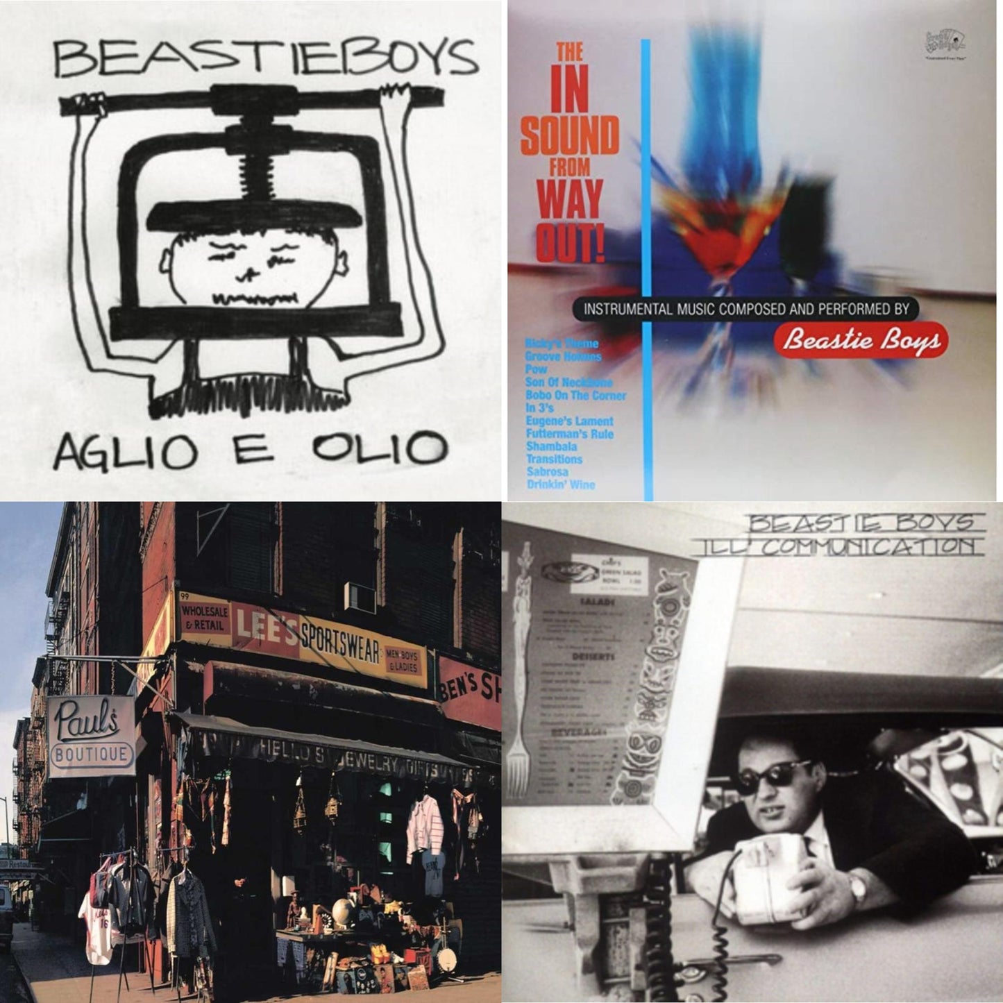 Beastie Boys - Ill Communication & Aglio E Olio & In Sound From Way Out (180G) & Paul's Boutique (2 LP)
