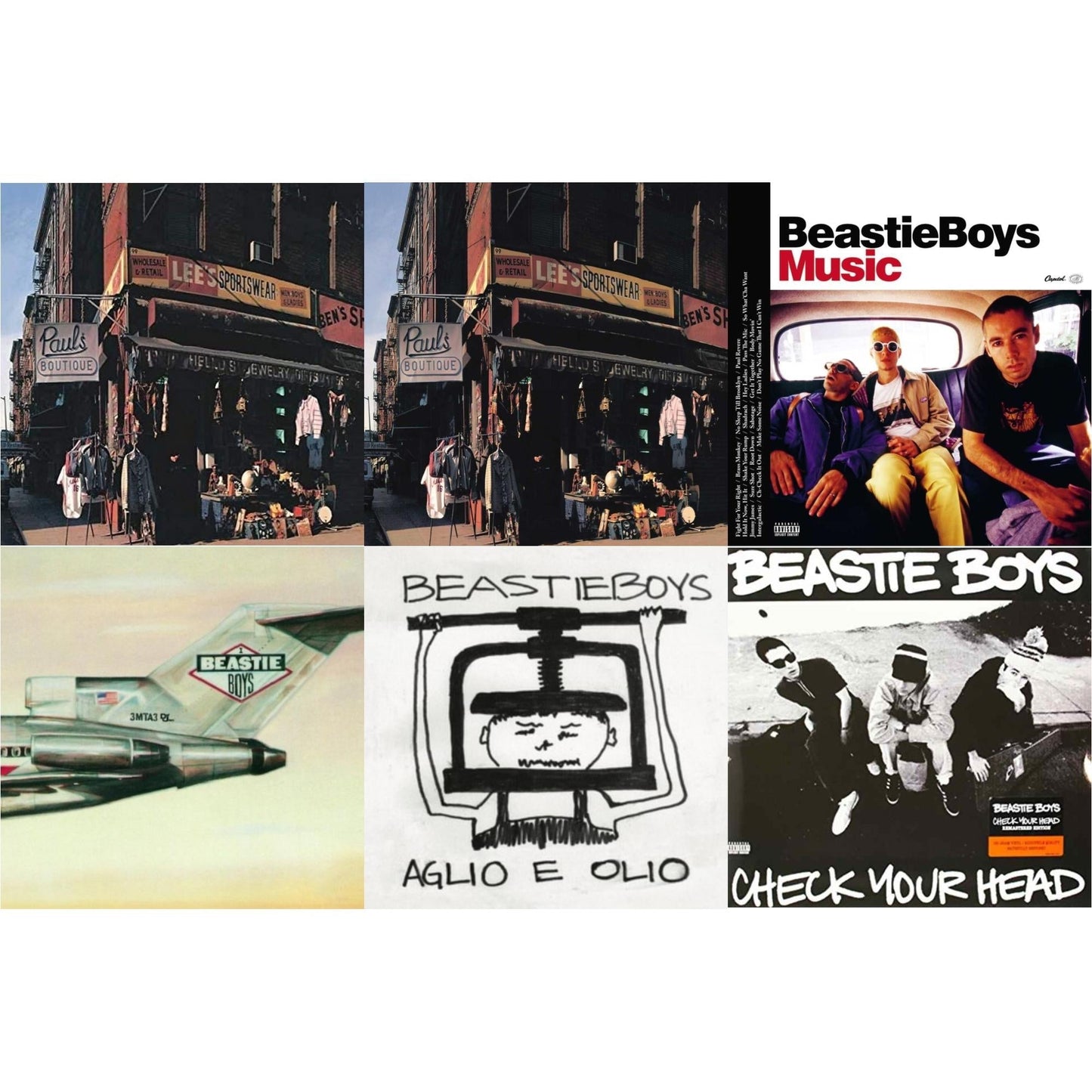 Beastie Boys - Paul's Boutique (20Th Anniversary) & Check Your Head & Aglio E Olio & Beastie Boys Music (2LP) & Licensed To Ill (30Th Anniversary Edition) & Paul's Boutique (2 LP)