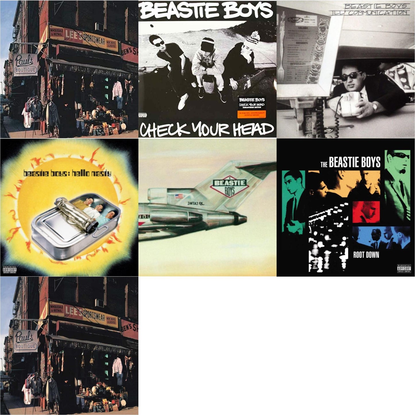 Beastie Boys - Paul's Boutique (20Th Anniversary) & Check Your Head & Ill Communication & Hello Nasty & Licensed To Ill (30Th Anniversary Edition) & Root Down Ep & Paul's Boutique (2 LP)