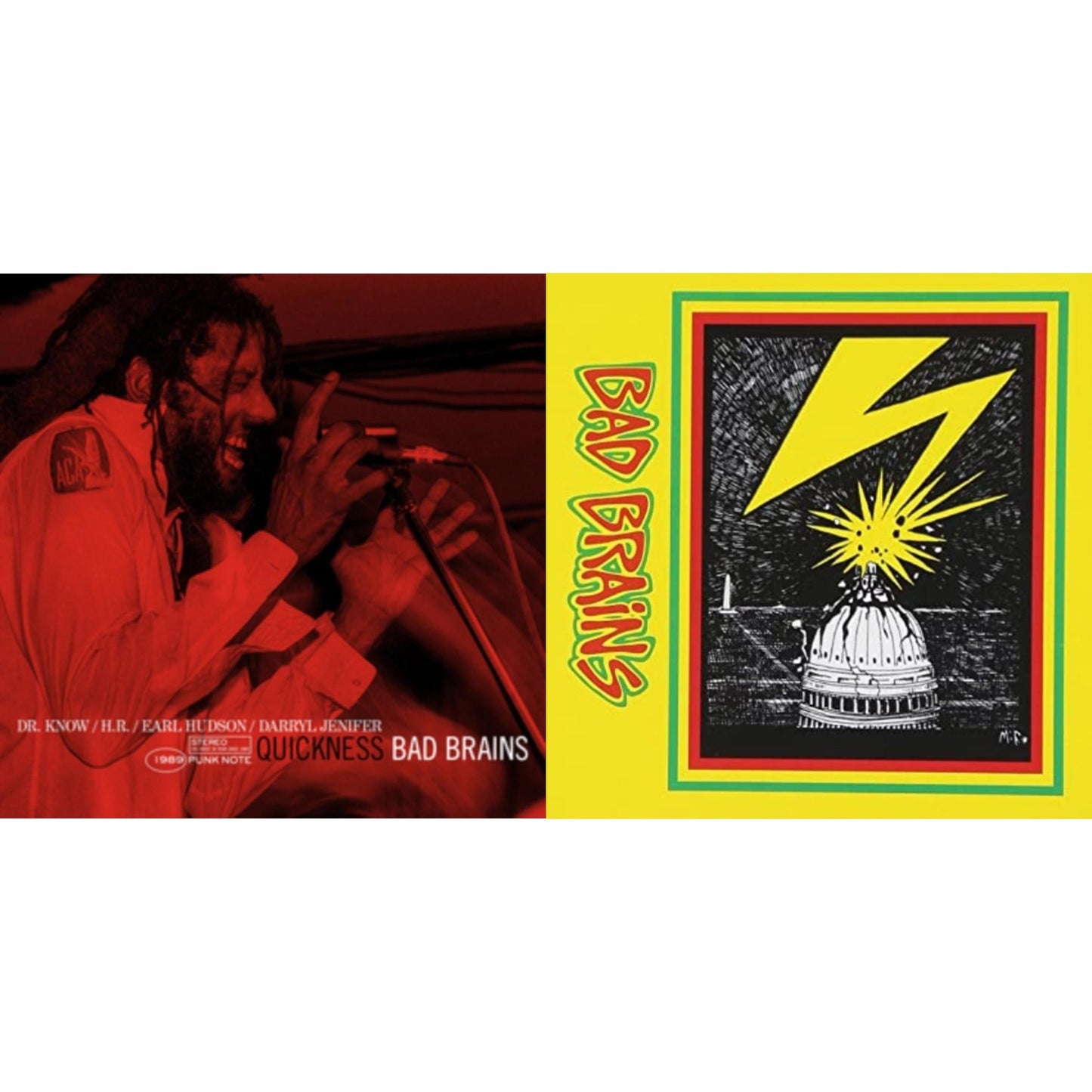Bad Brains - Bad Brains & Quickness (Punk Note) - LP Vinyl Bundle