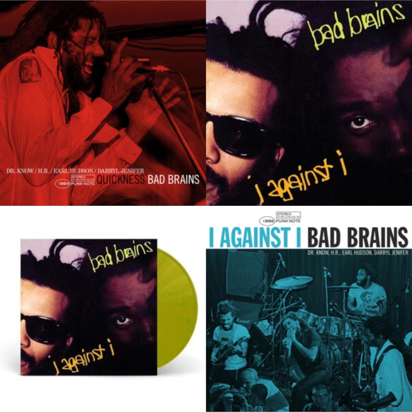 Bad Brains - Quickness (Punk Note) & I Against I & I Against I (Plutonium LP Vinyl) & I Against I - Punk Note