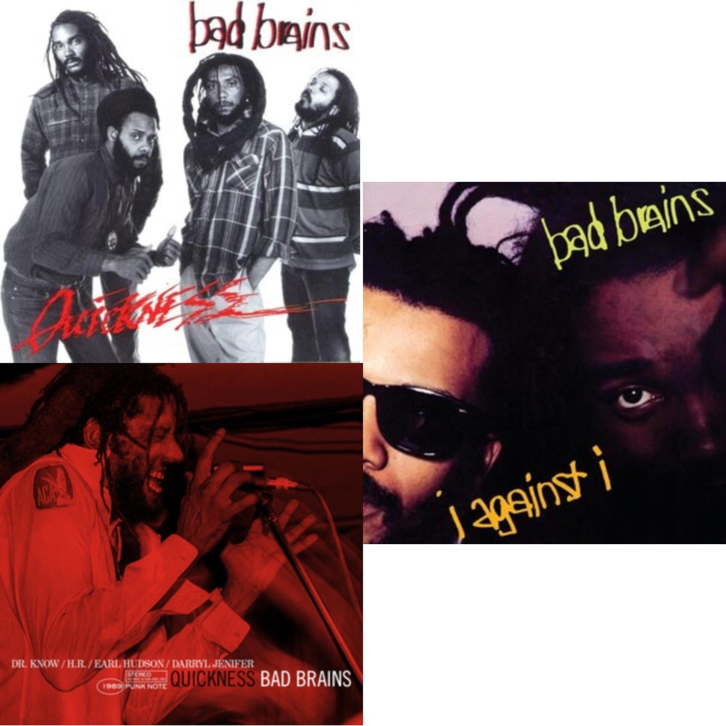 Bad Brains - Quickness & Quickness (Punk Note) & I Against I - LP Vinyl Bundle