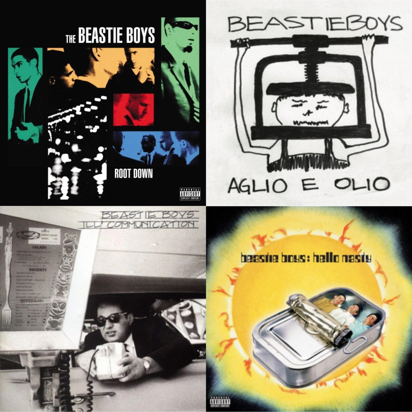 Beastie Boys - Ill Communication & Hello Nasty & Aglio E Olio & Root Down Ep - LP Vinyl Bundle