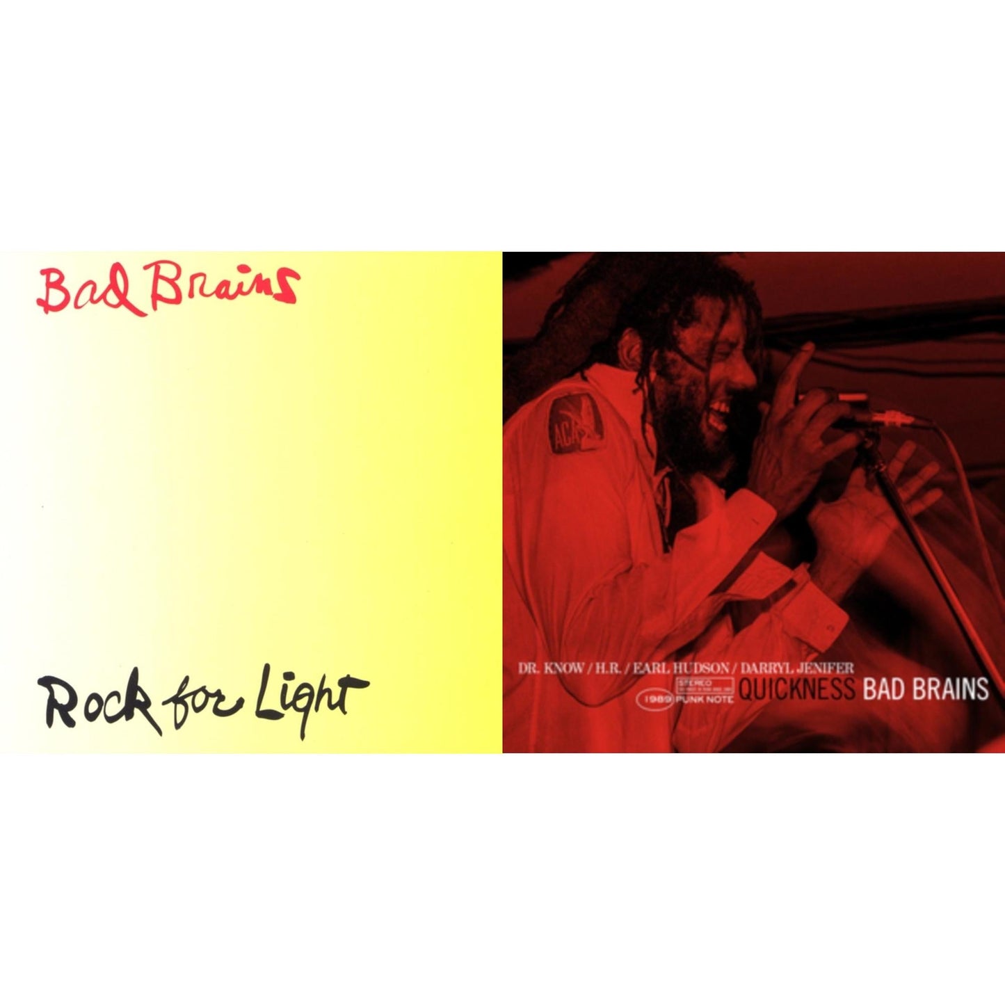 Bad Brains - Quickness (Punk Note) & Rock For Light (Burnt Orange LP Vinyl)
