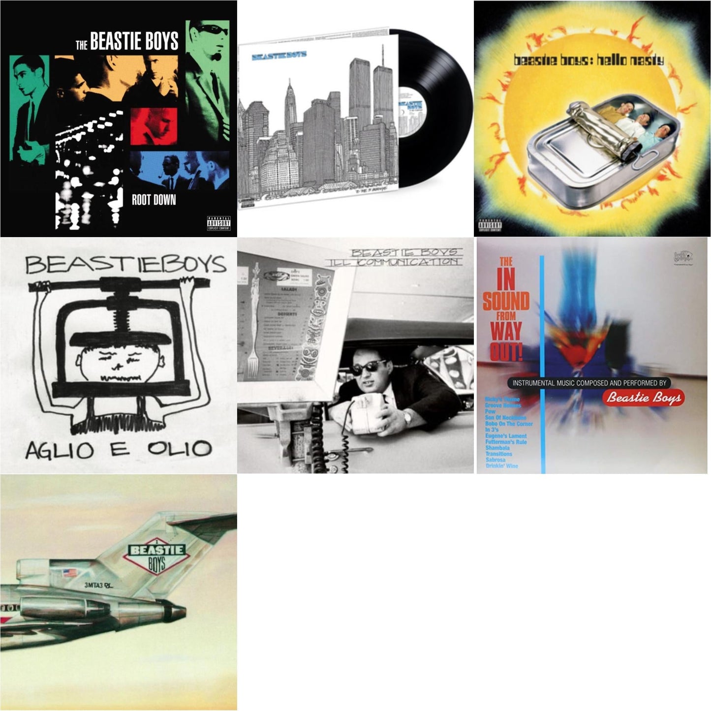 Beastie Boys - Hello Nasty & Aglio E Olio & Ill Communication (30Th Anniversary Deluxe Edition) (3LP) & Licensed To Ill (30Th Anniversary Edition) & In Sound From Way Out (180G) & To The 5 Boroughs (180G/2LP) & Root Down Ep
