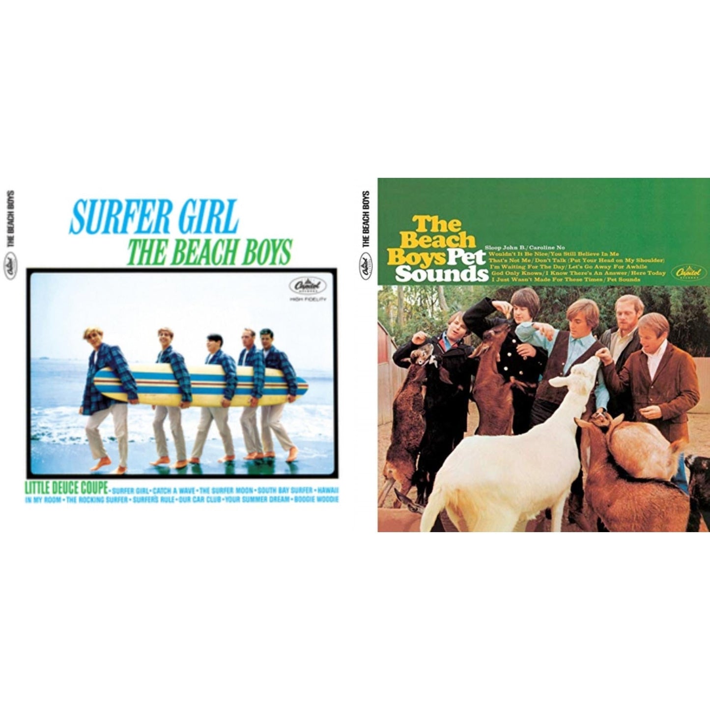 Beach Boys - Pet Sounds (Mono) & Surfer Girl (75Th Anniversary) - LP Vinyl Bundle