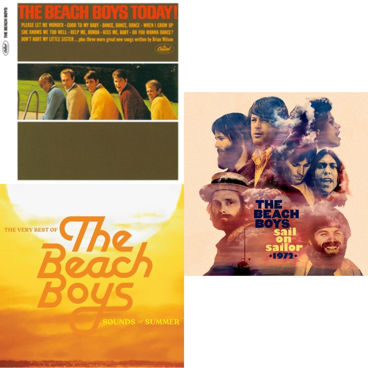 Beach Boys - Today (Stereo & Mono) & Sounds Of Summer: The Very Best Of The Beach Boys (Expanded Edition/3CD) & Sail On Sailor (2CD)
