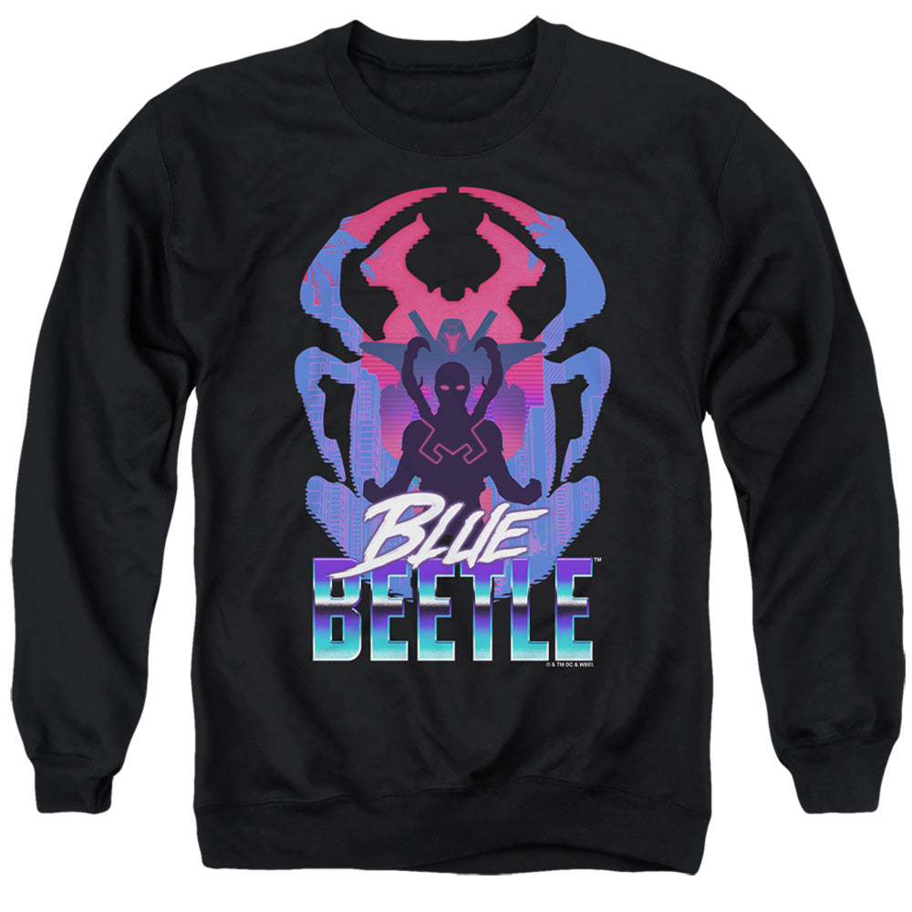 Blue Beetle (2023) Silhouette Mens Crewneck Sweatshirt Black Officially Licensed