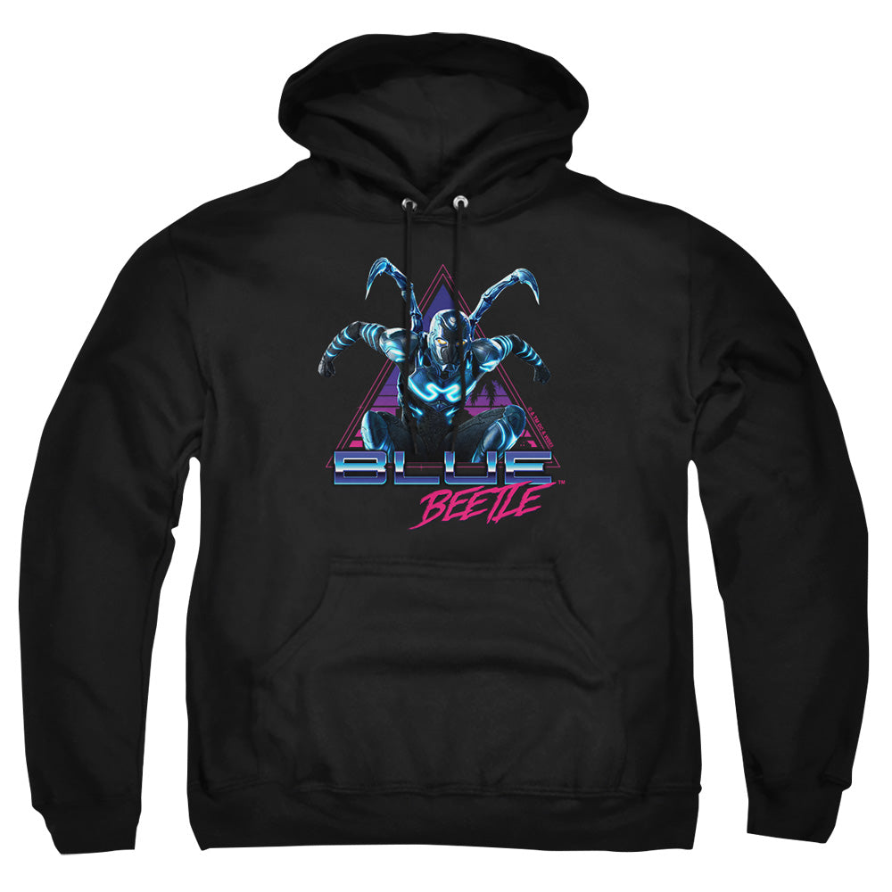 Blue Beetle (2023) Leaping Triangle Mens Hoodie Black Officially Licensed