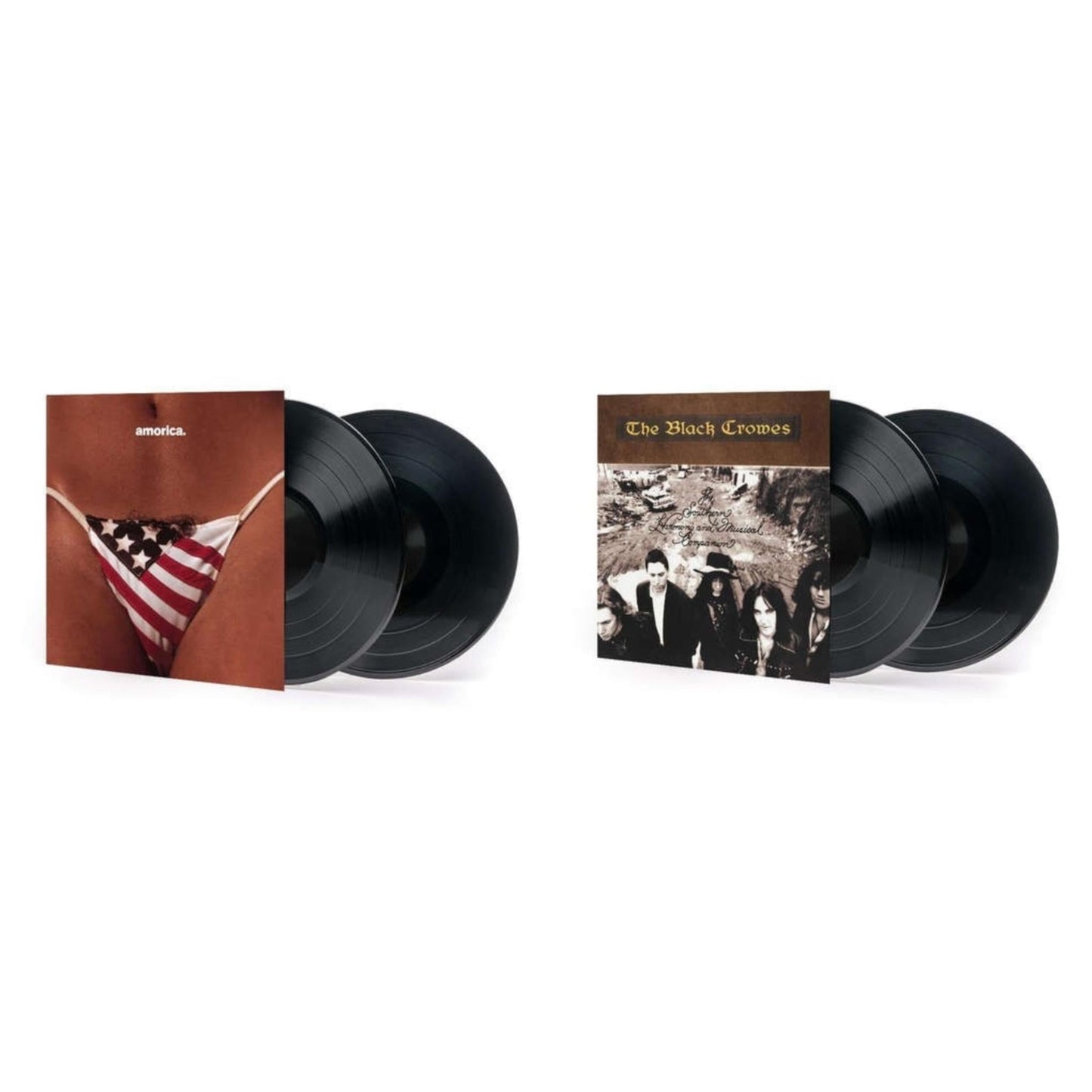 Black Crowes - Amorica & Southern Harmony & Musical Companion - LP Vinyl Bundle
