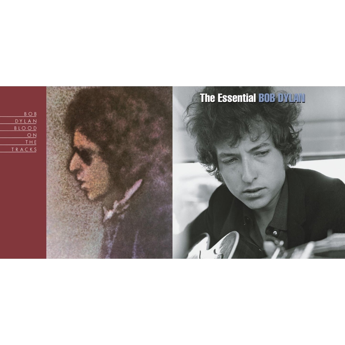 Bob Dylan - Blood On The Tracks (150G/Dl Insert) & Essential Bob Dylan - LP Vinyl Bundle
