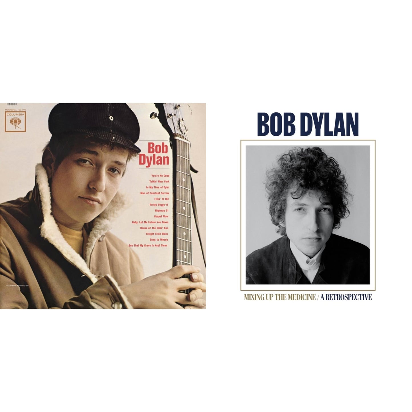Bob Dylan - Mixing Up The Medicine & Bob Dylan (Mono) - LP Vinyl Bundle