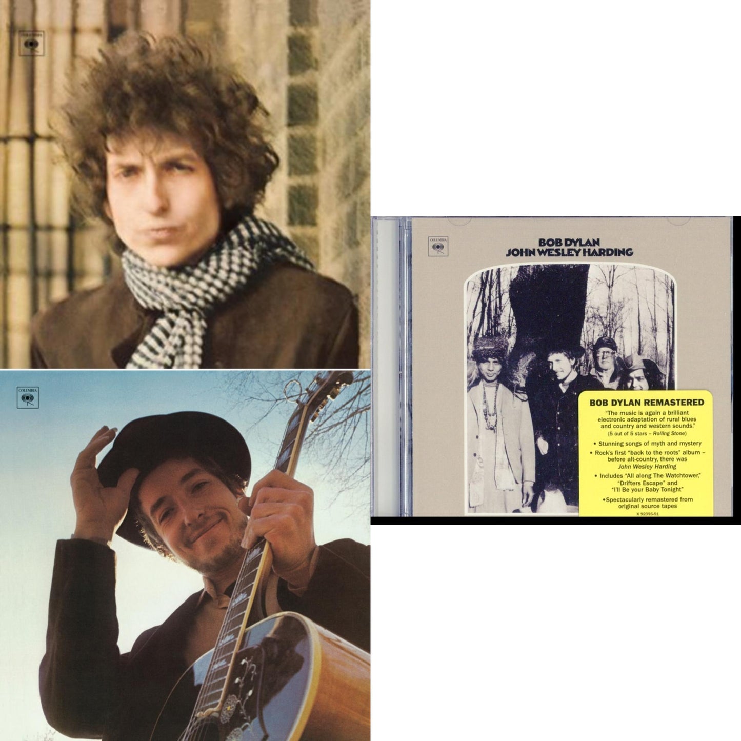 Bob Dylan - Nashville Skyline & John Wesley Harding & Blonde On Blonde - CD Bundle